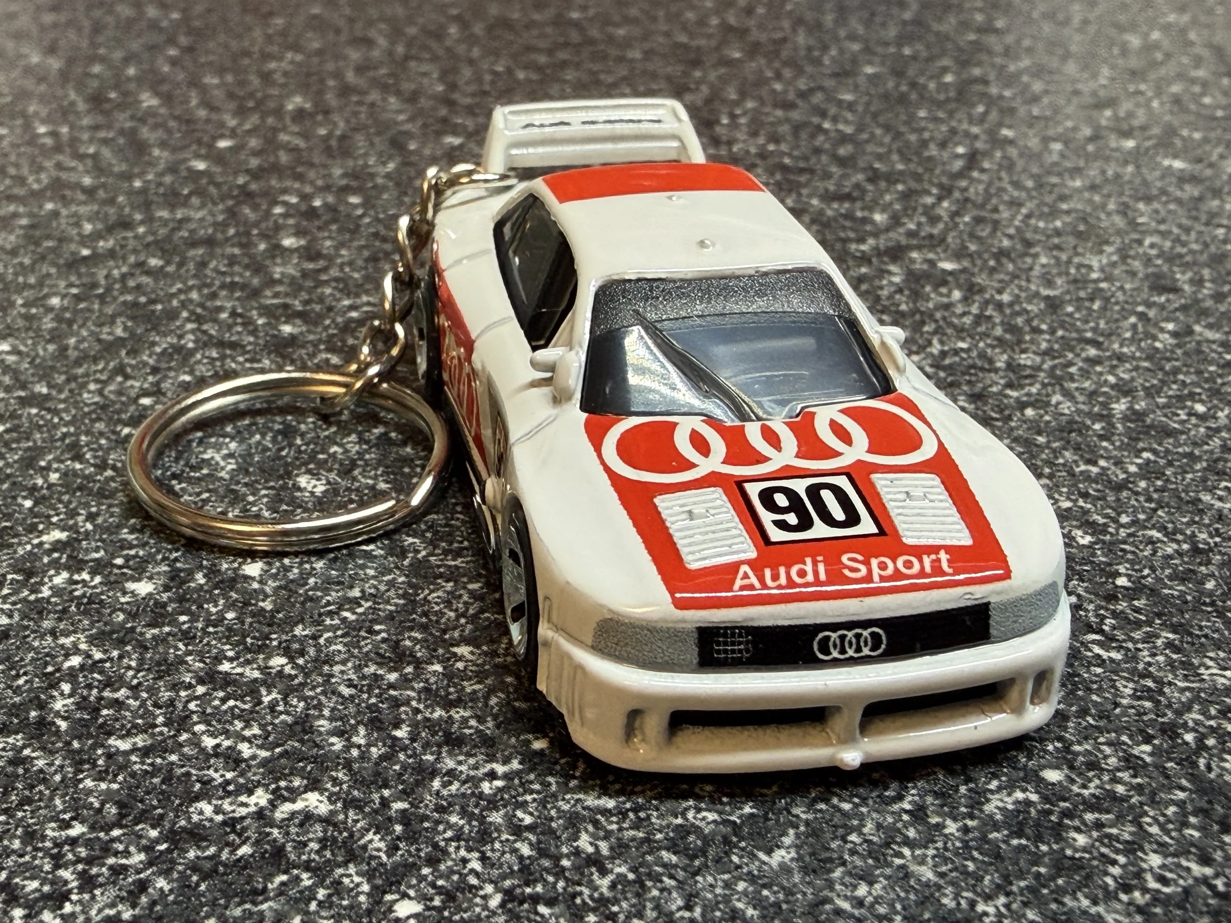 Audi Quattro 90 White Keychain Hot Wheels Matchbox WRC
