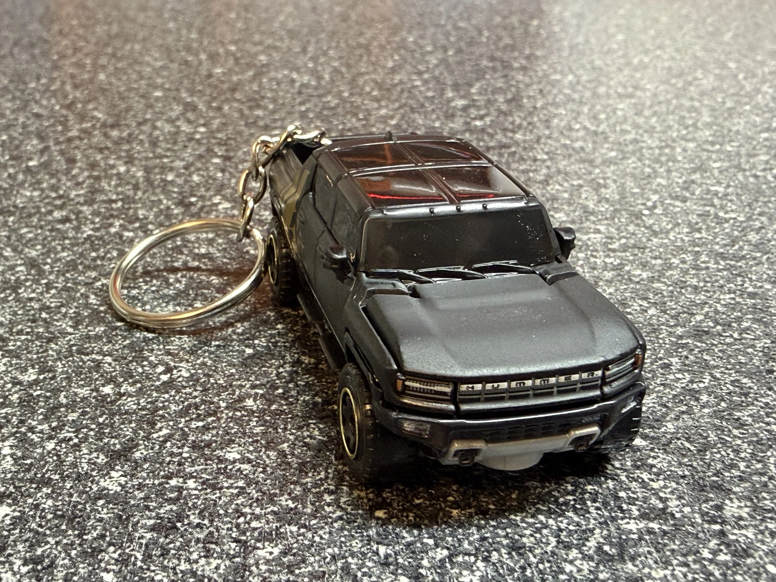 Hummer EV Black Truck Keychain Hot Wheels Matchbox