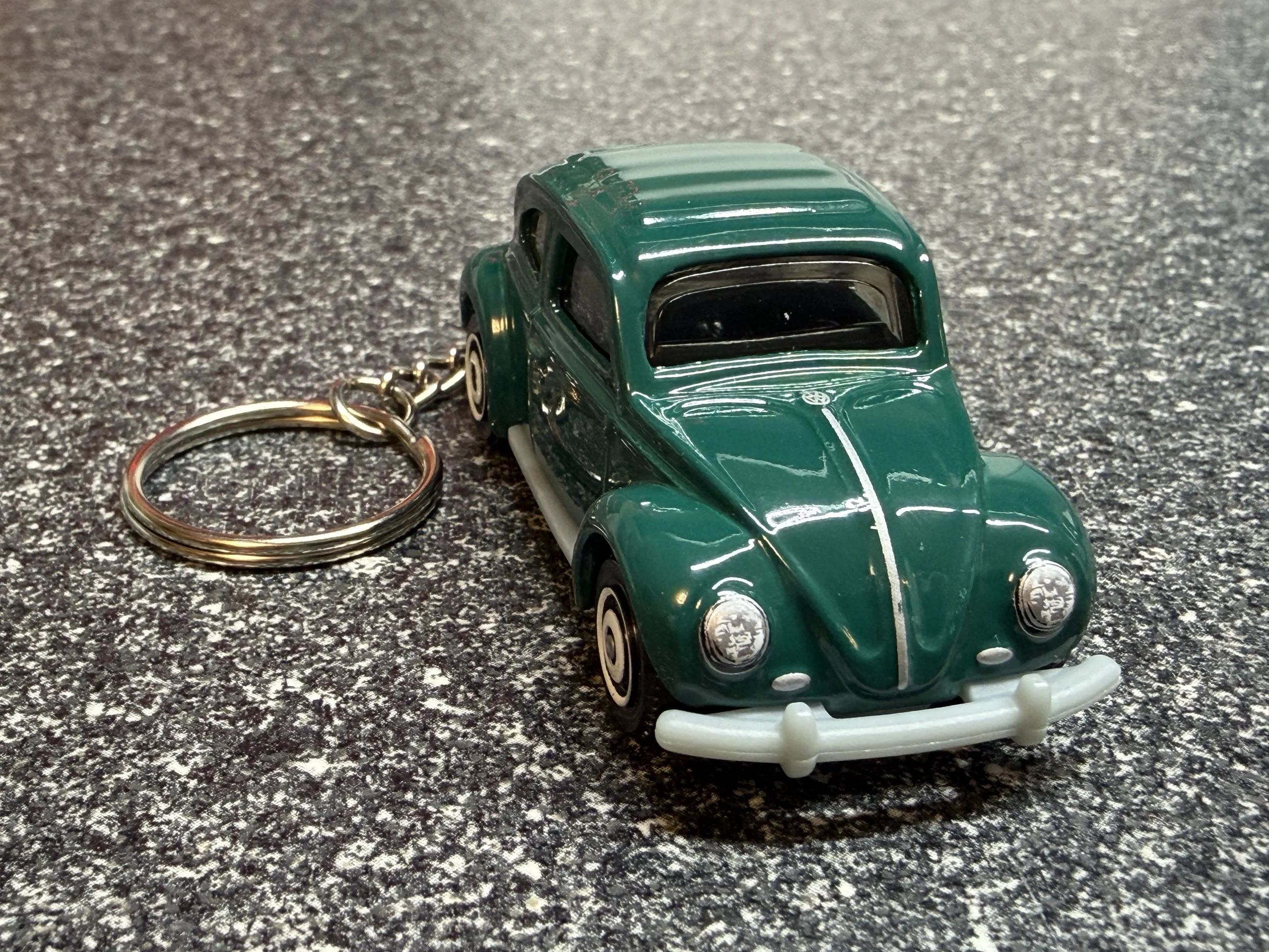 VW Beetle Bug Keychain Green Diecast Hot Wheels Matchbox