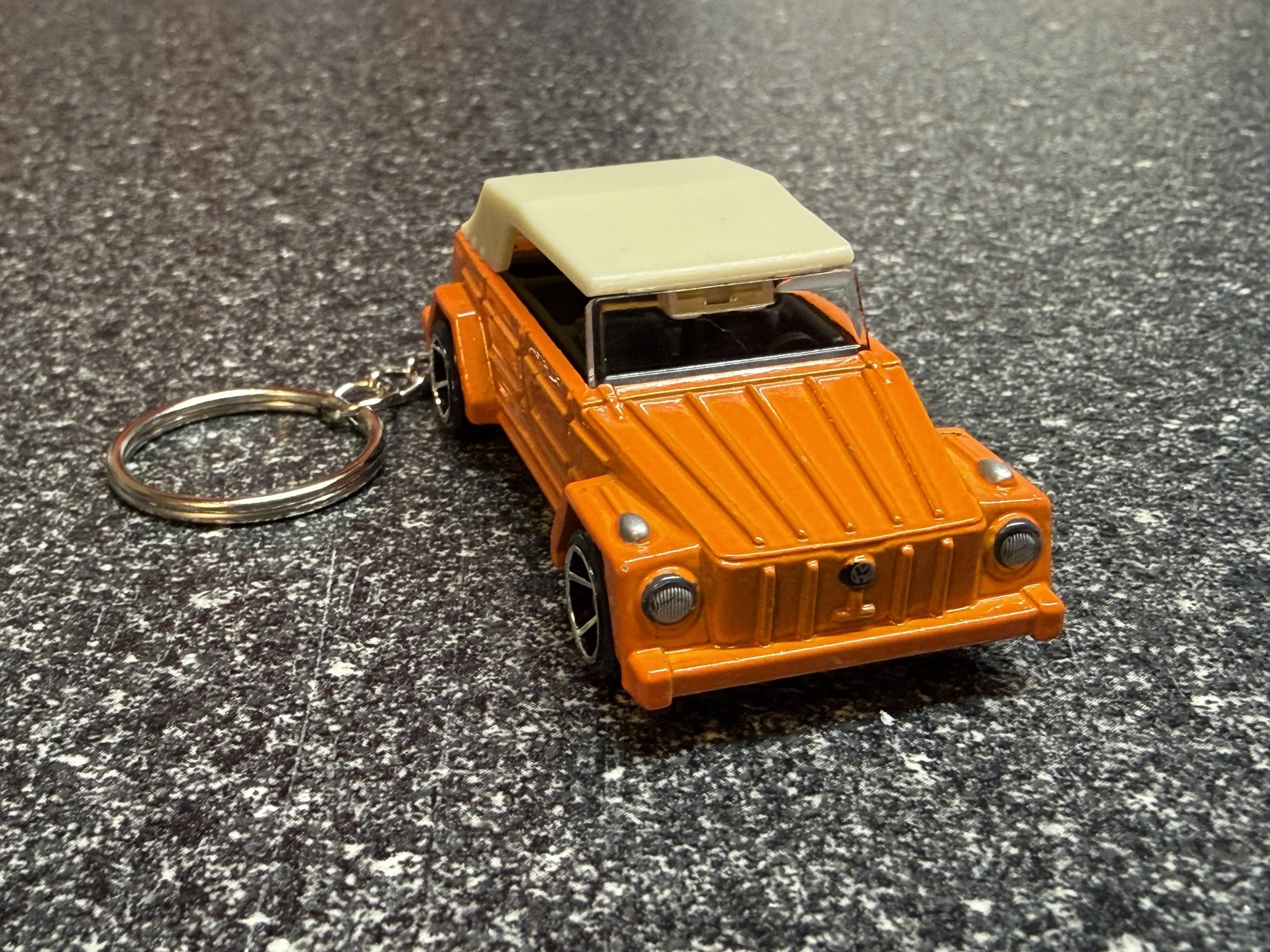 VW Thing Type 181 Keychain Orange Hot Wheels Matchbox 1973