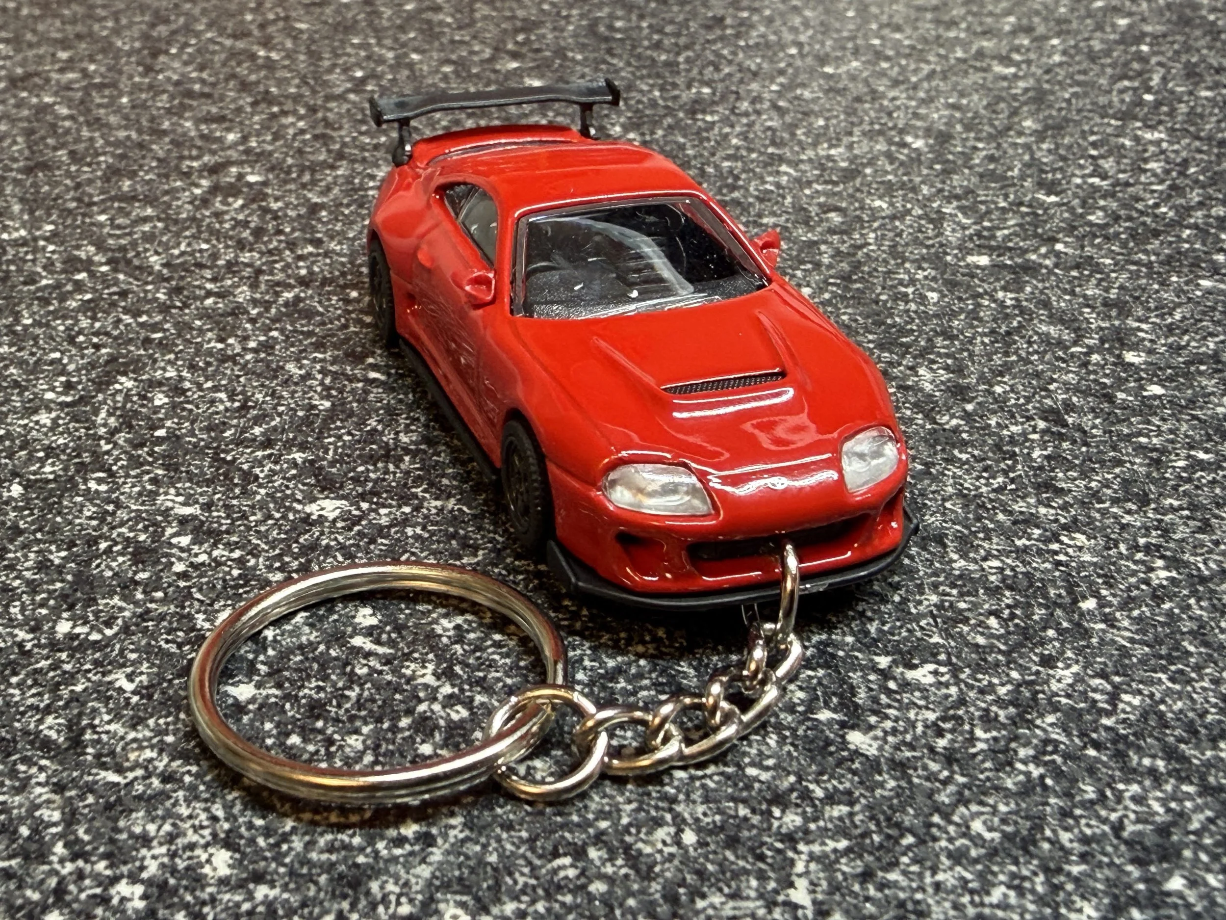 1993 Toyota Supra  Keychain Red Hot Wheels Matchbox MK4