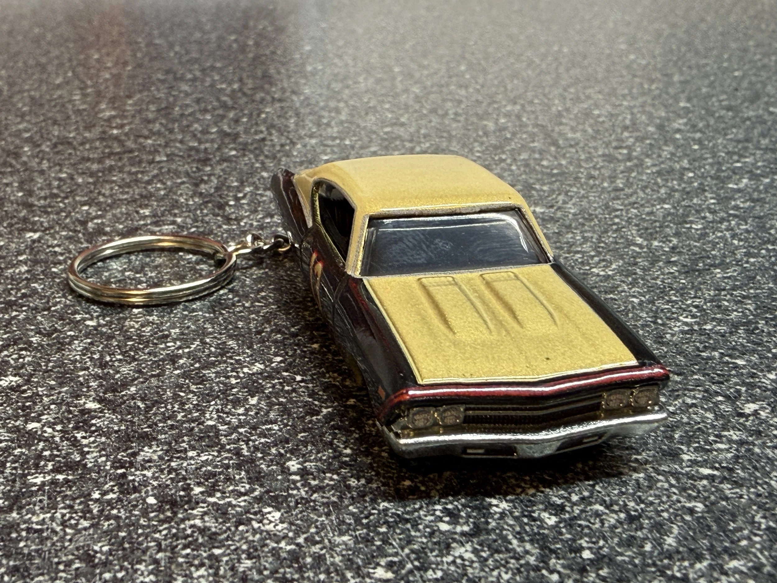 1969 Chevelle SS 396 Keychain Black Ricky Bobby Talladega Nights Hot Wheels