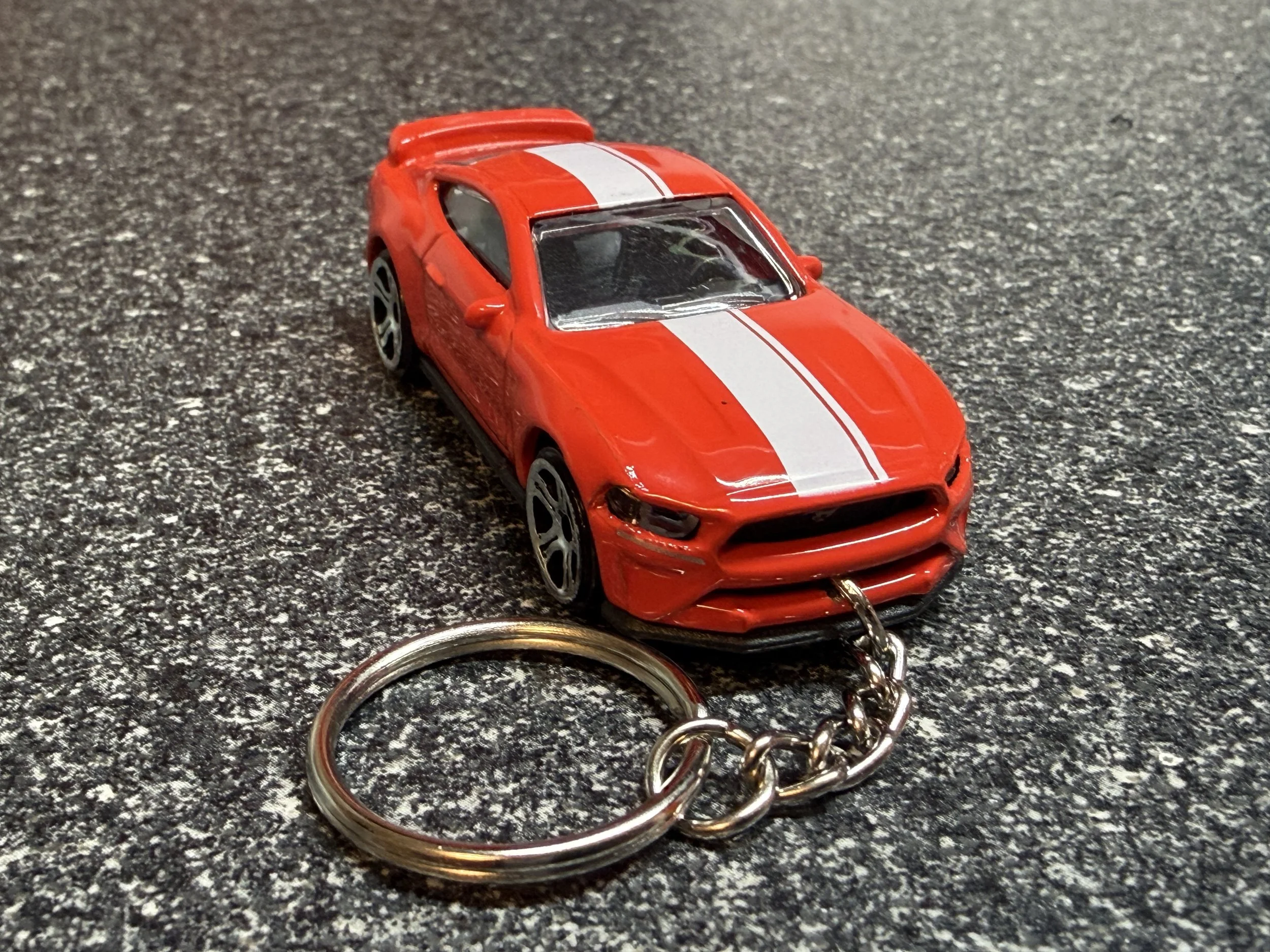2015 Mustang GT S550 Red Keychain Diecast Car