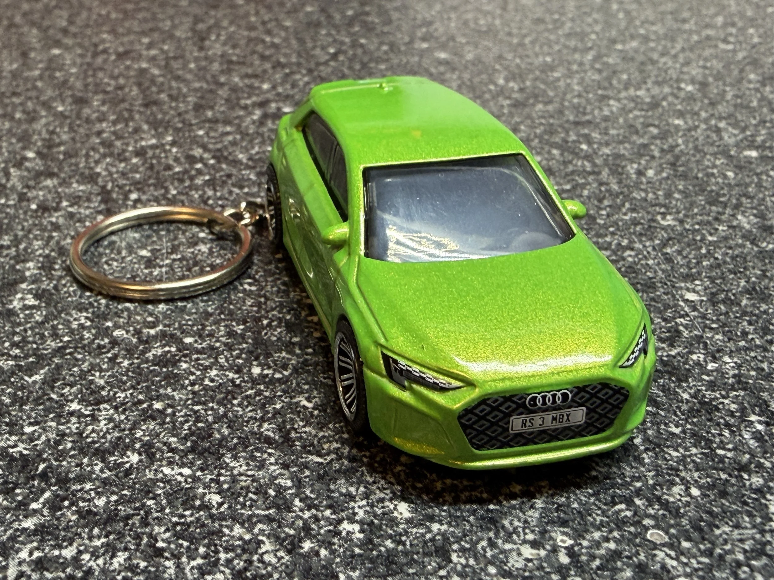 Audi RS3 Sportback Keychain Green Hot Wheels Matchbox RS 3