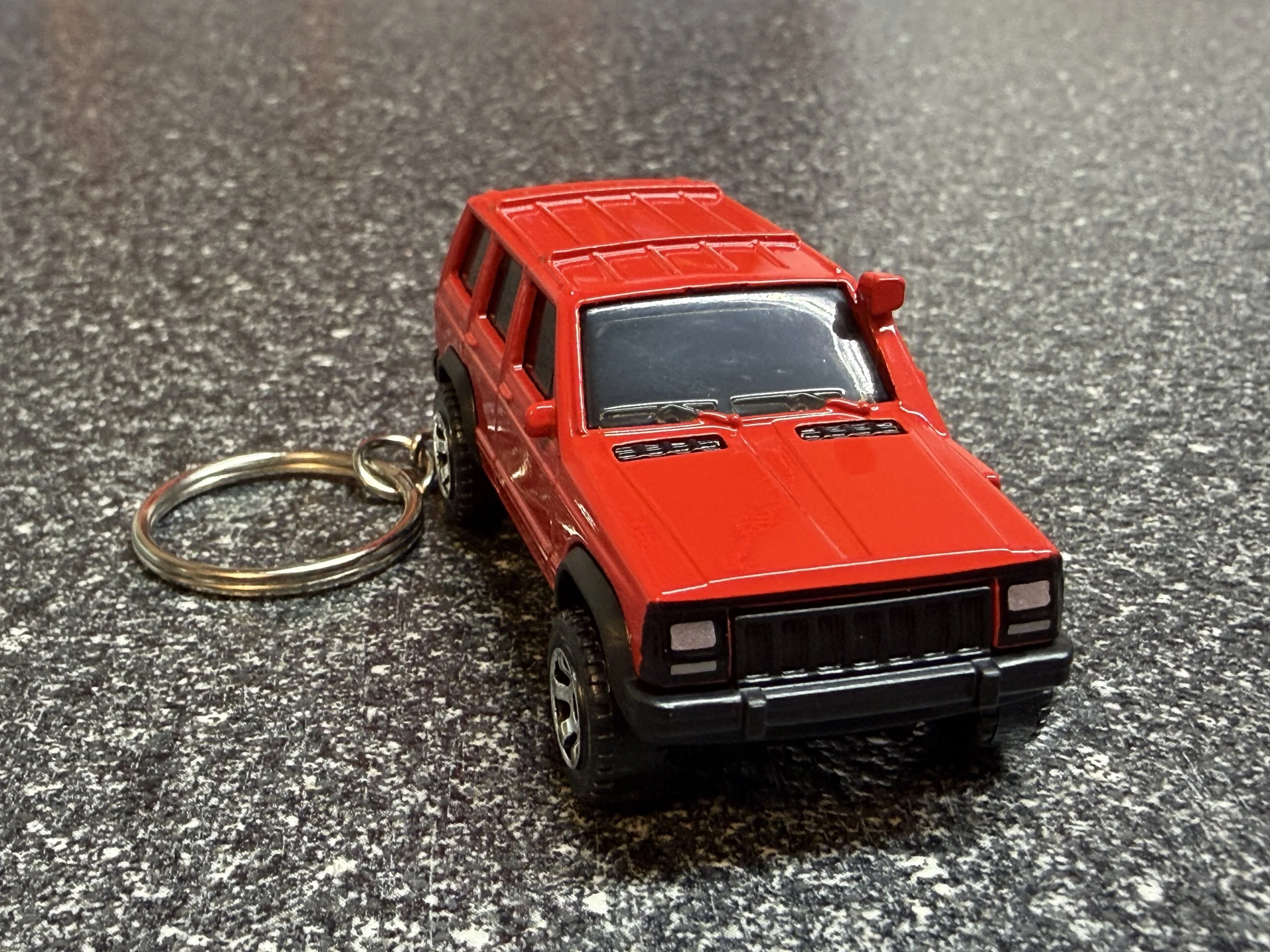 1994 Jeep Cherokee Keychain Red Matchbox Hot Wheels