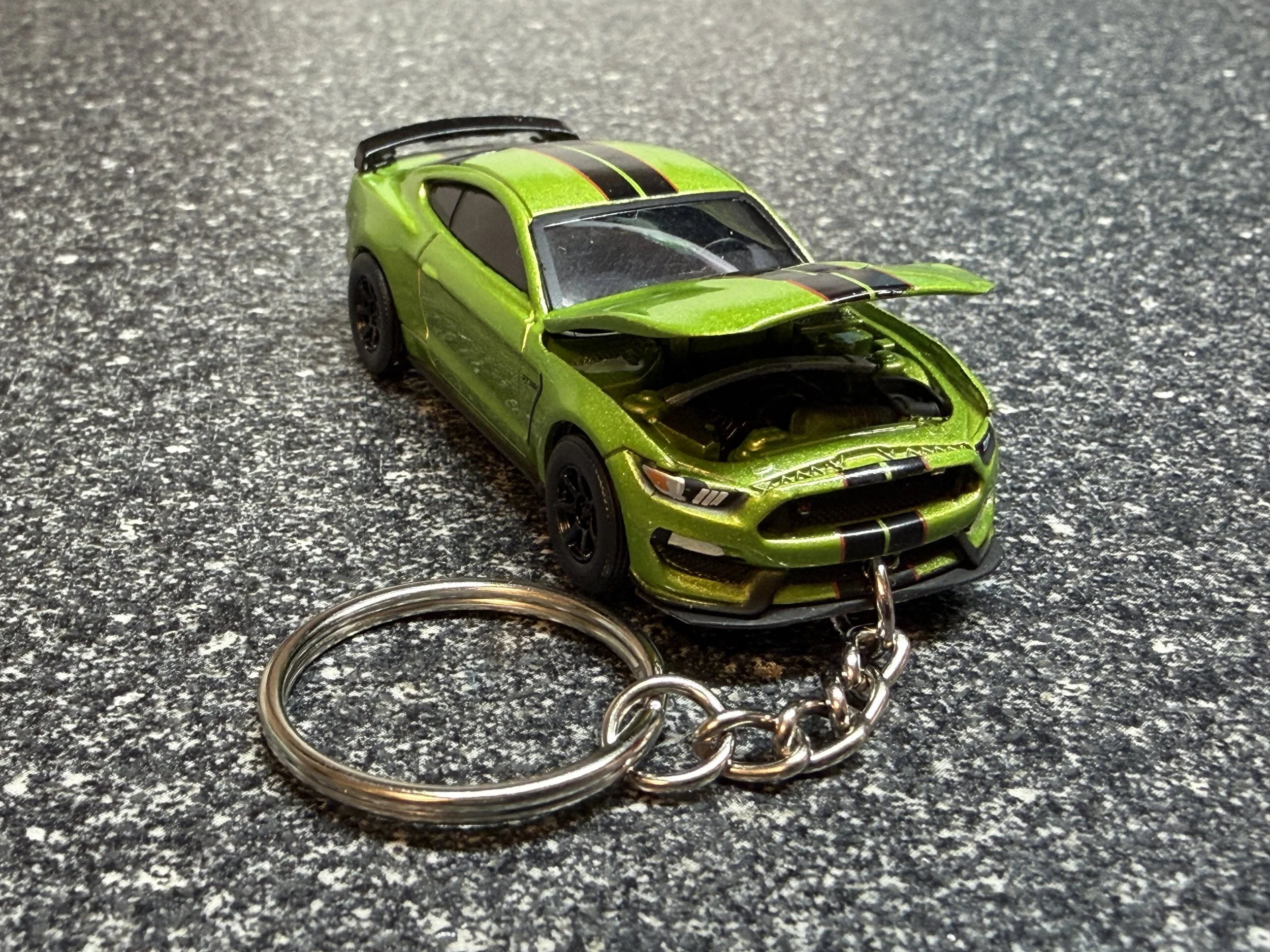Shelby Mustang GT350R GT350 Keychain Like Grabber Lime Hot Wheels Matchbox