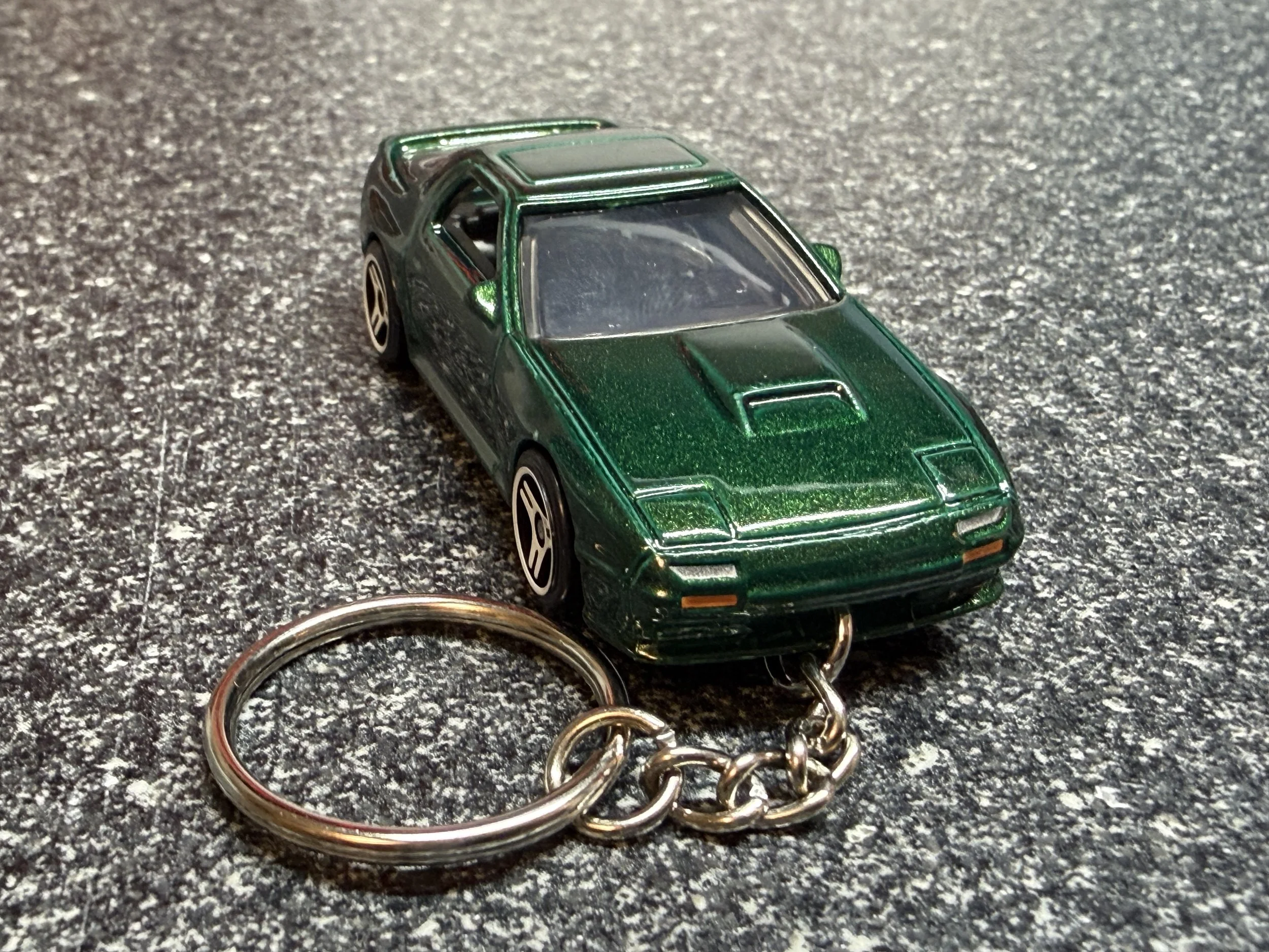 1989 Mazda RX7 Rx-7 Green Keychain Matchbox Hot Wheels Matchbox