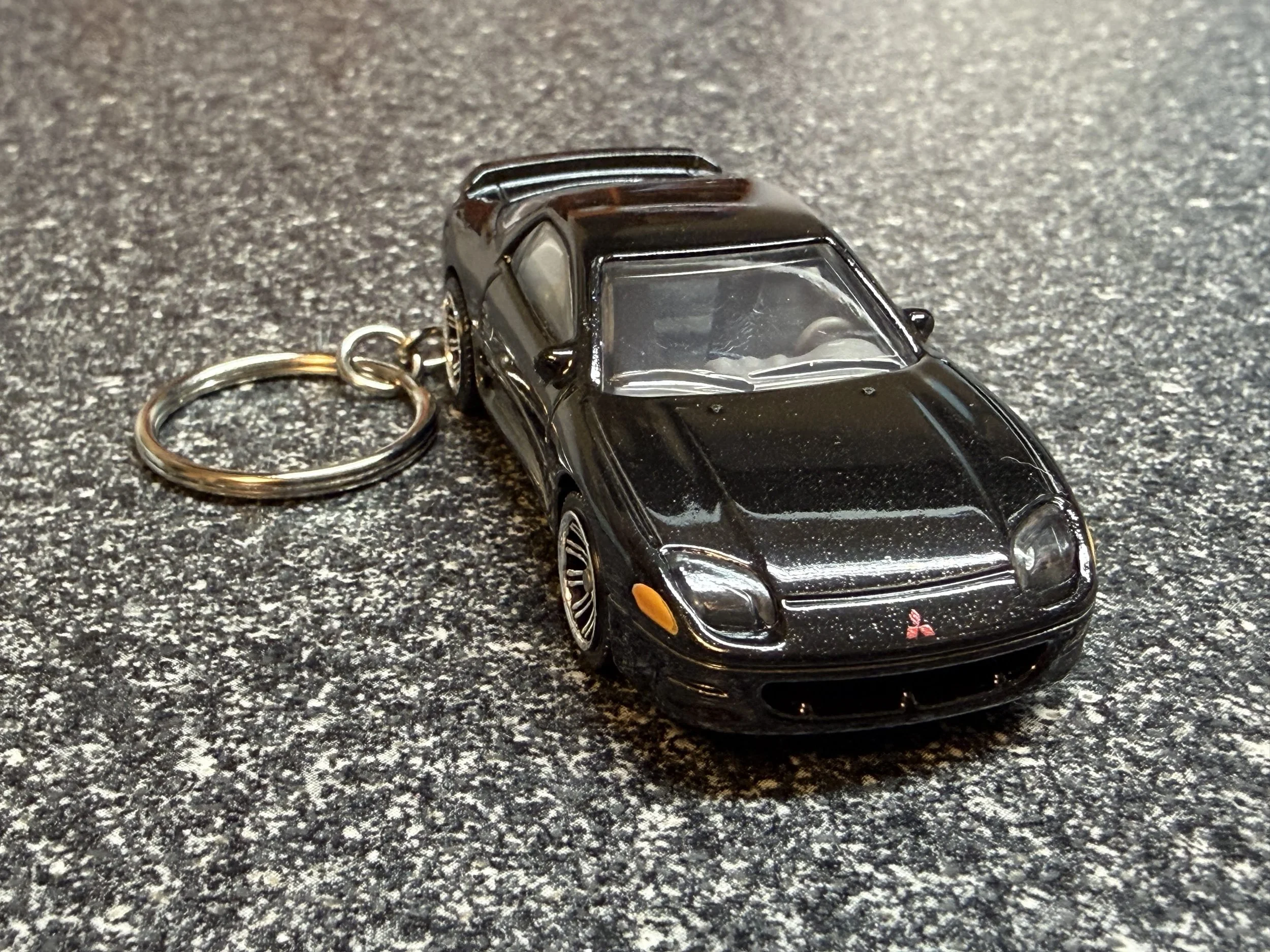 Mitsubishi 3000GT Black Keychain Black Hot Wheels Matchbox Diecast