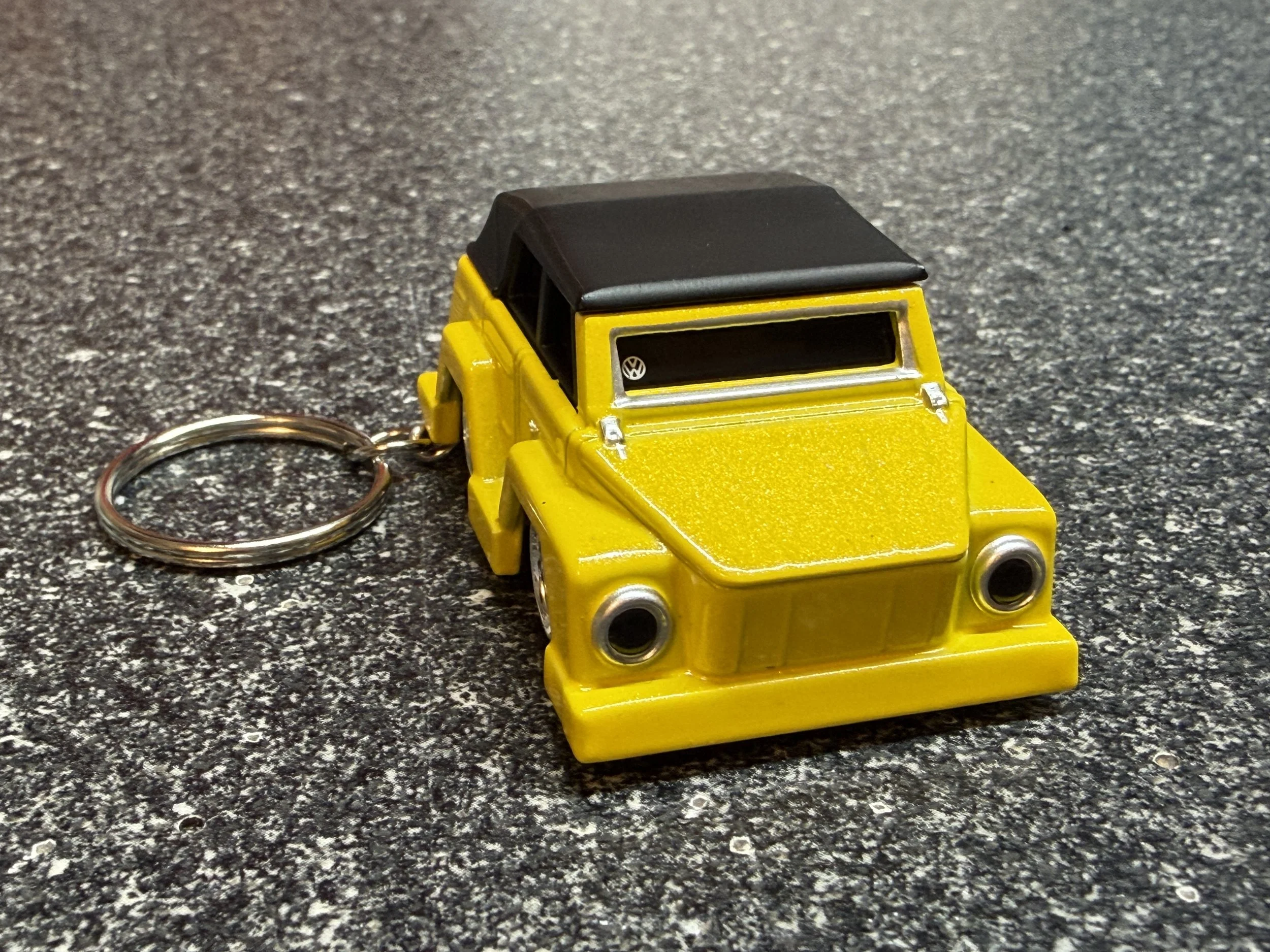 VW Thing Type 181 Keychain Yellow Hot Wheels Matchbox 1973