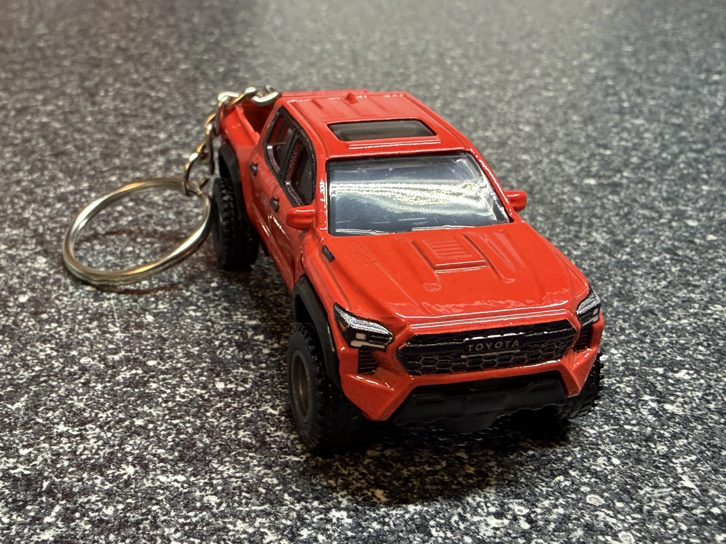 2024 Toyota Tacoma Taco Keychain Red TRD PRO Hot Wheels Matchbox