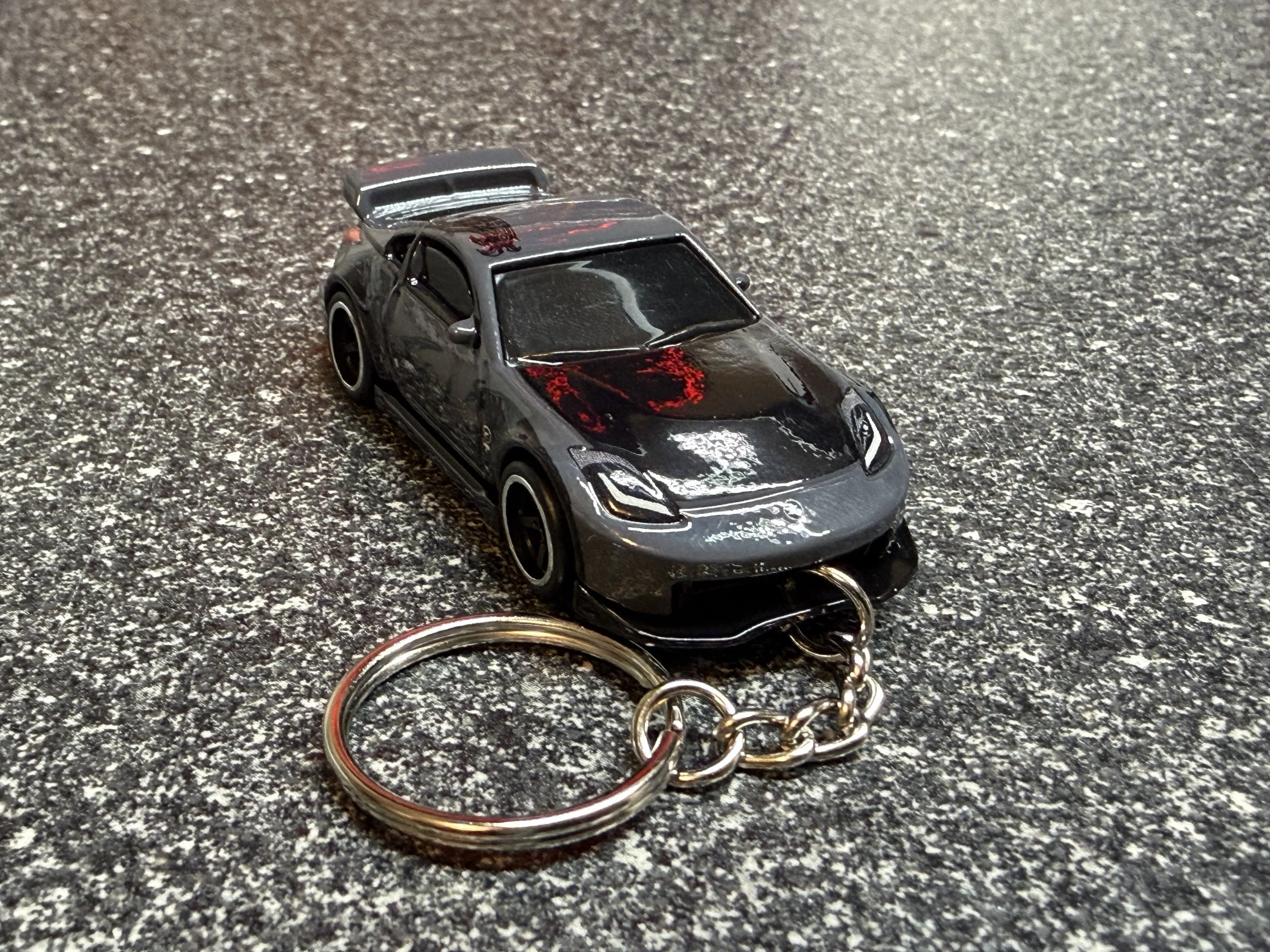 Nissan 350z Gray Keychain Hot Wheels Matchbox