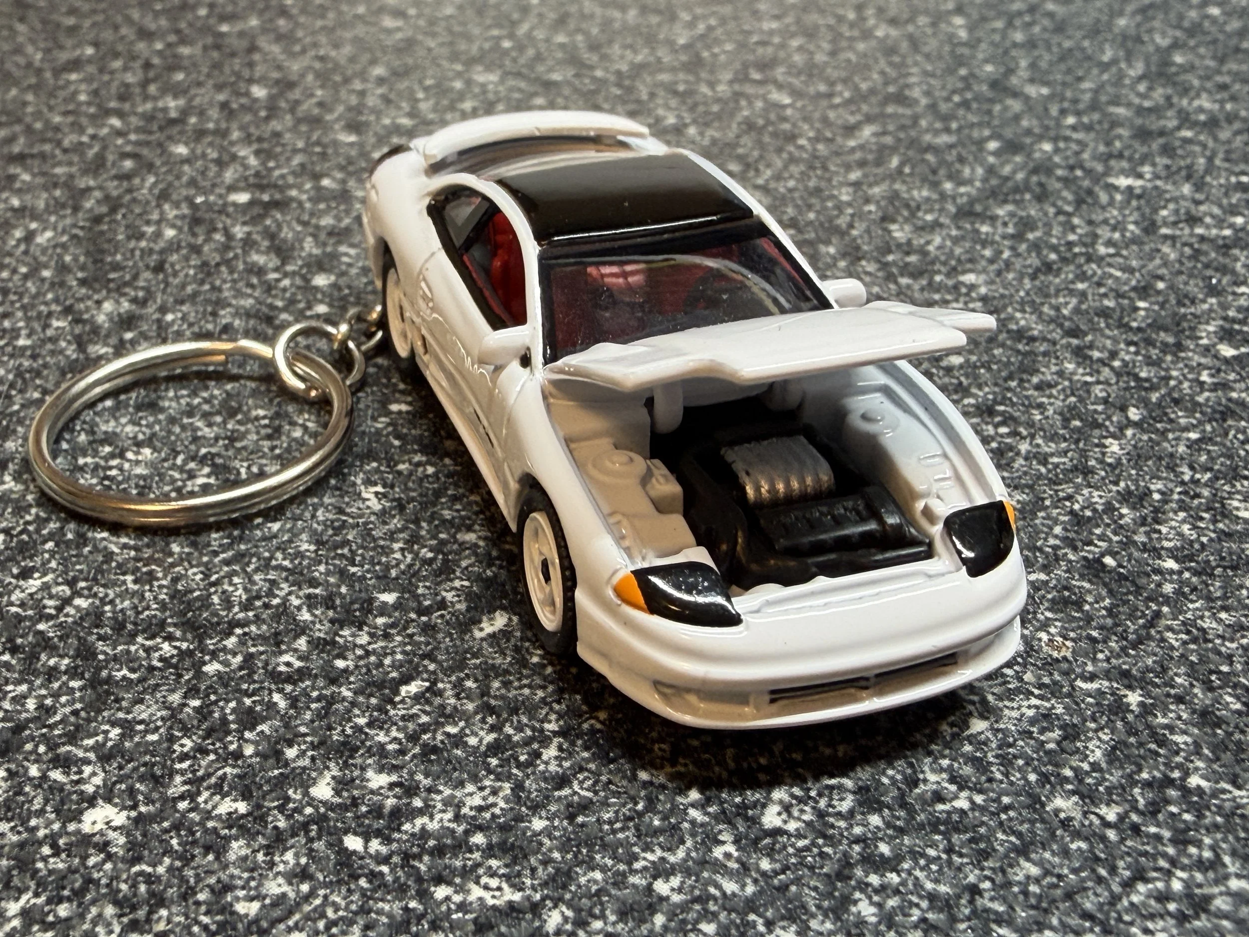 Stealth Keychain R/T Twin Turbo White Hot Wheels Matchbox 3000GT RT