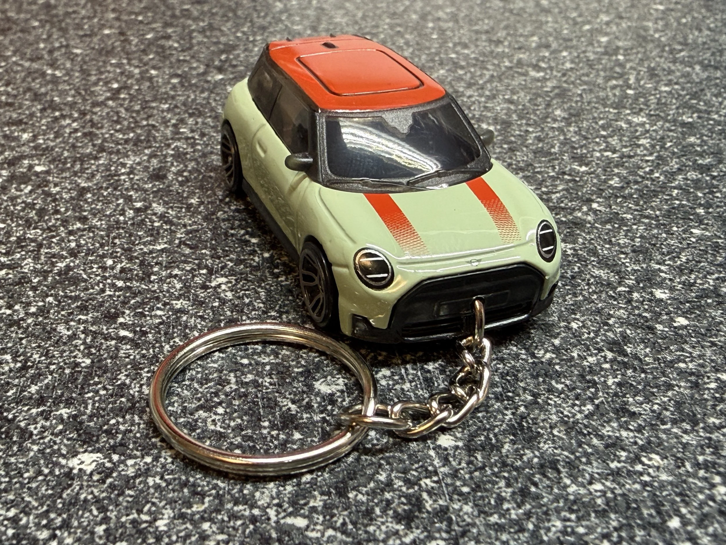 Mini Cooper Keychain JCW Green Electric Hot Wheels Matchbox 2025