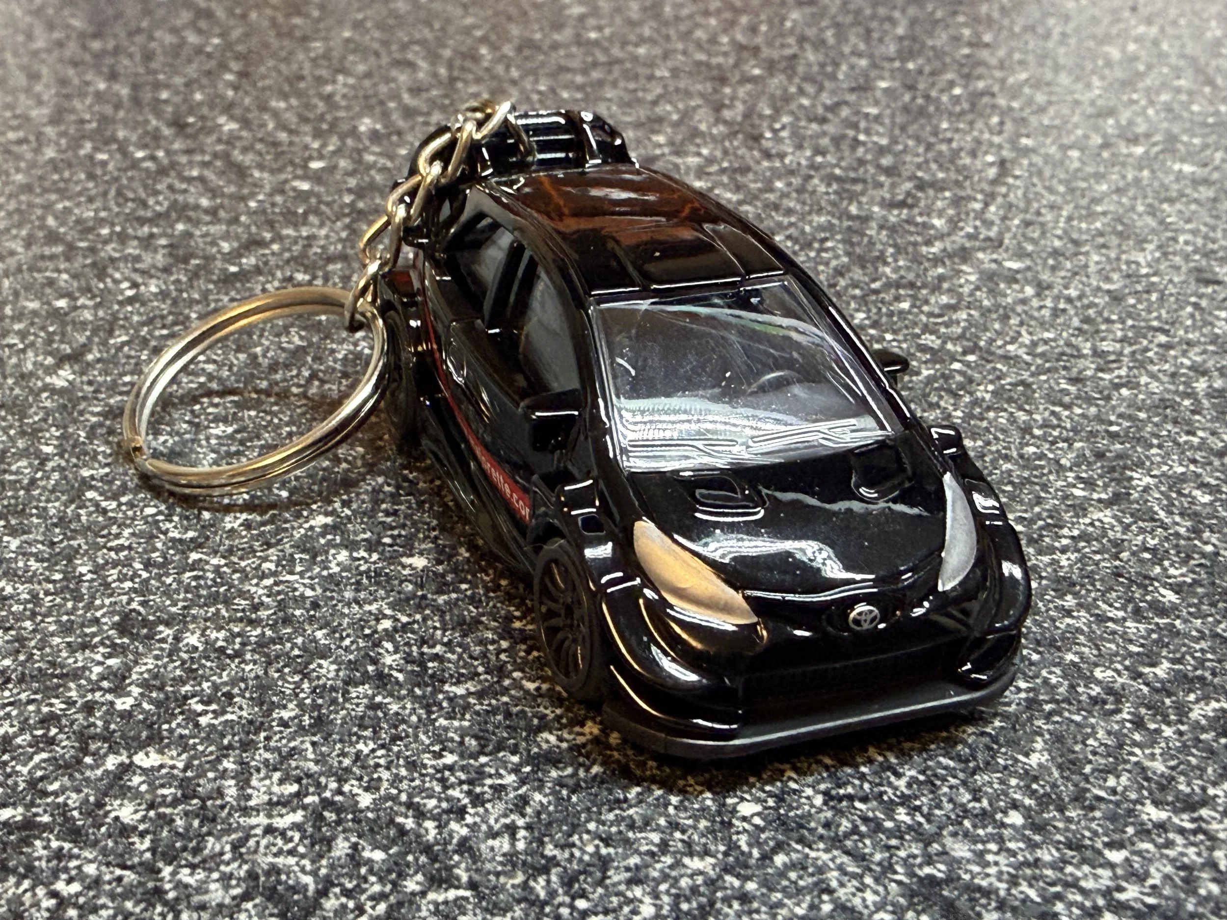 Toyota Yaris Keychain Black Hot Wheels Matchbox