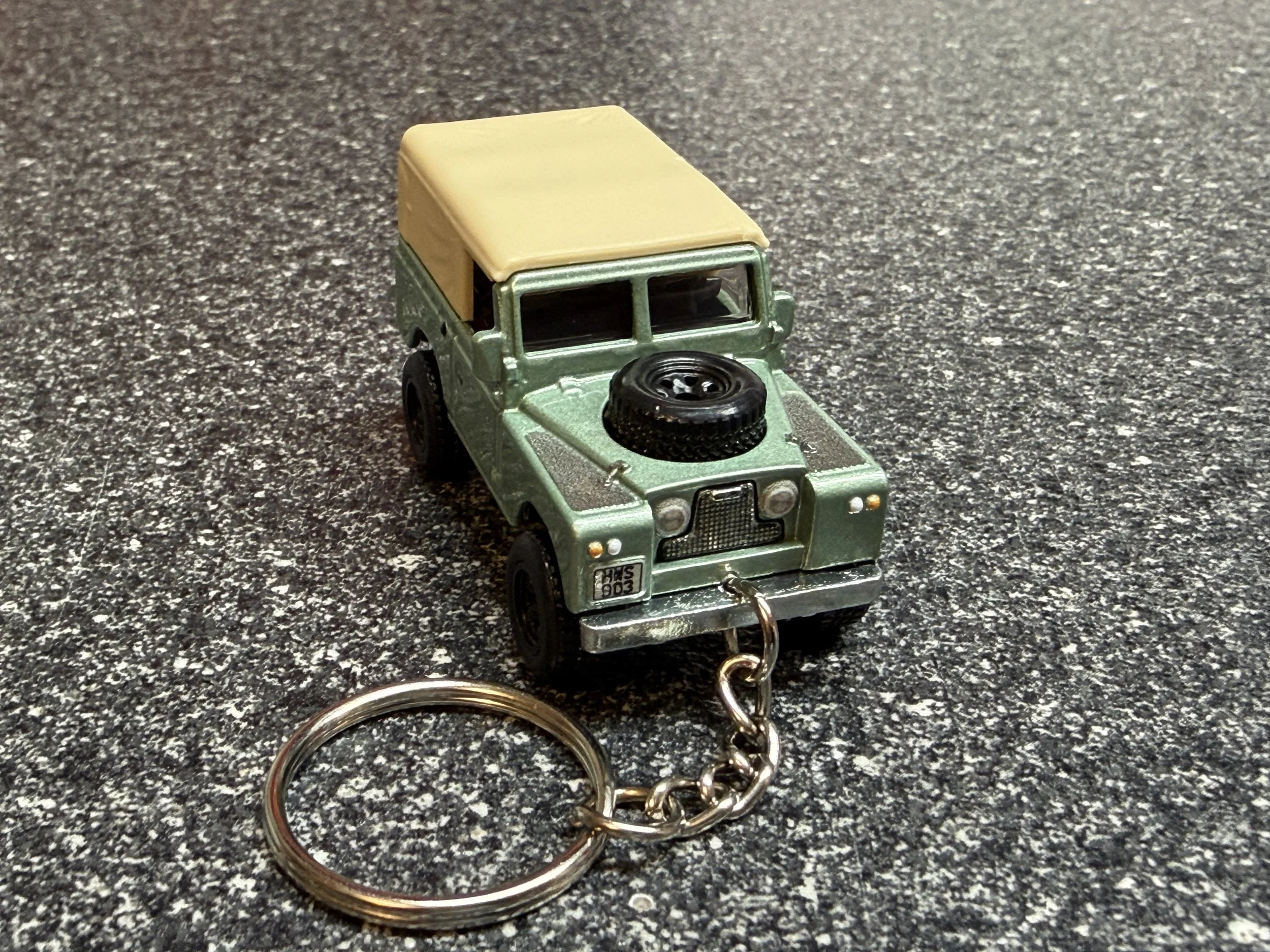 Land Rover S2 Keychain Green Hot Wheels Matchbox Range
