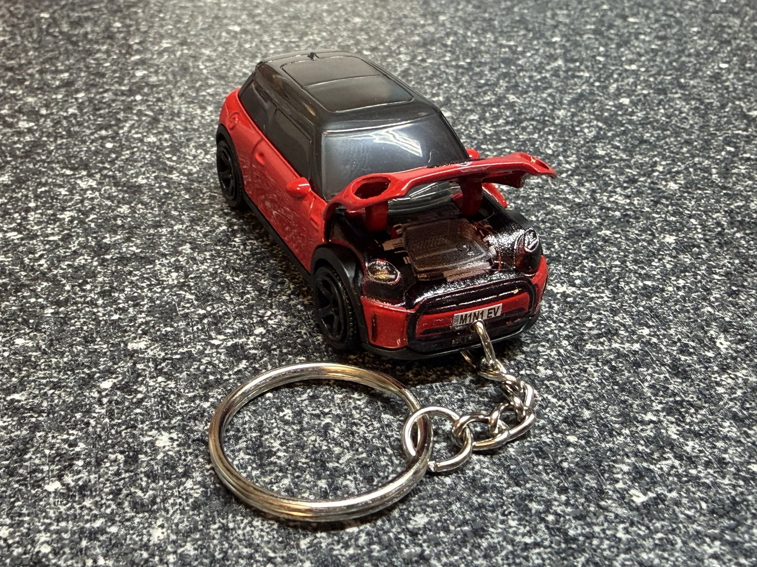 2022 Mini Cooper Keychain Red Hot Wheels Matchbox
