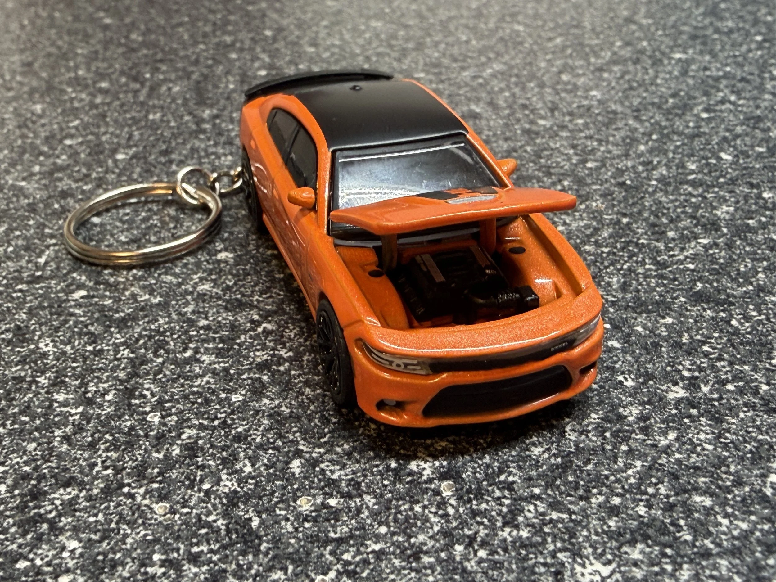 Fits 2018 Charger Daytona Keychain Orange Hemi SRT Matchbox Hot Wheels