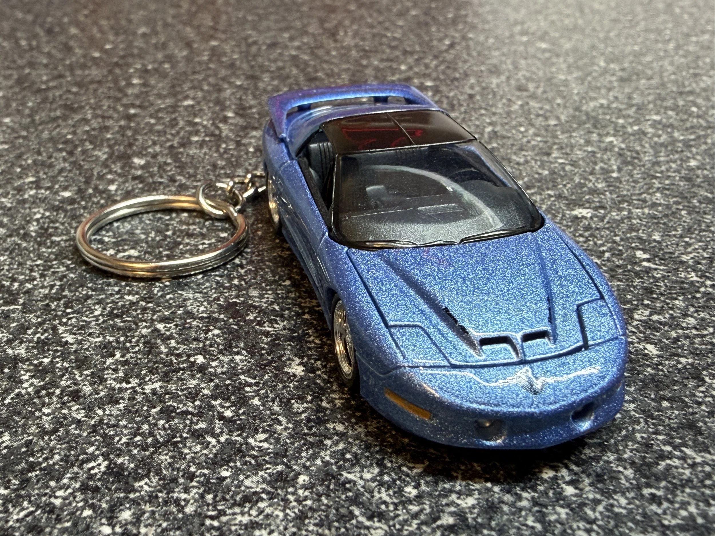 1997 Pontiac Firebird T/A TransAM Keychain Blue WS6 Hot Wheels Matchbox