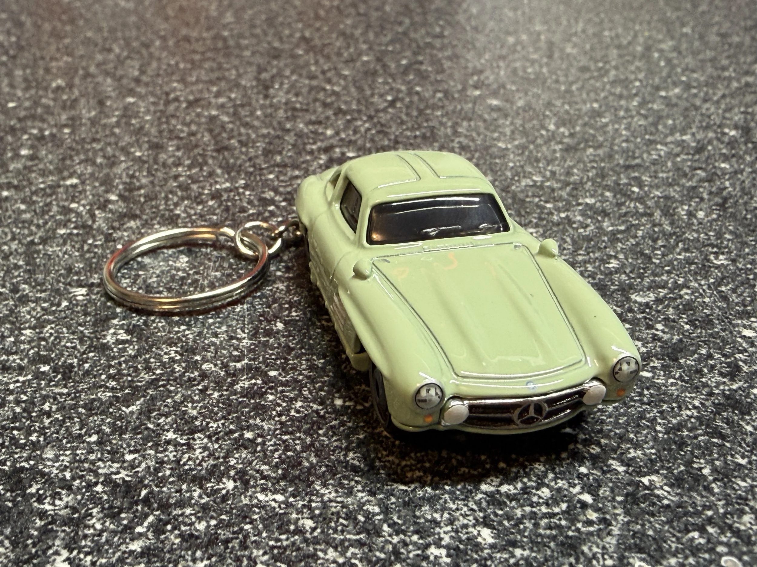 Mercedes Benz 300SL 300 SL Keychain Mint Green Hot Wheels Matchbox 1954