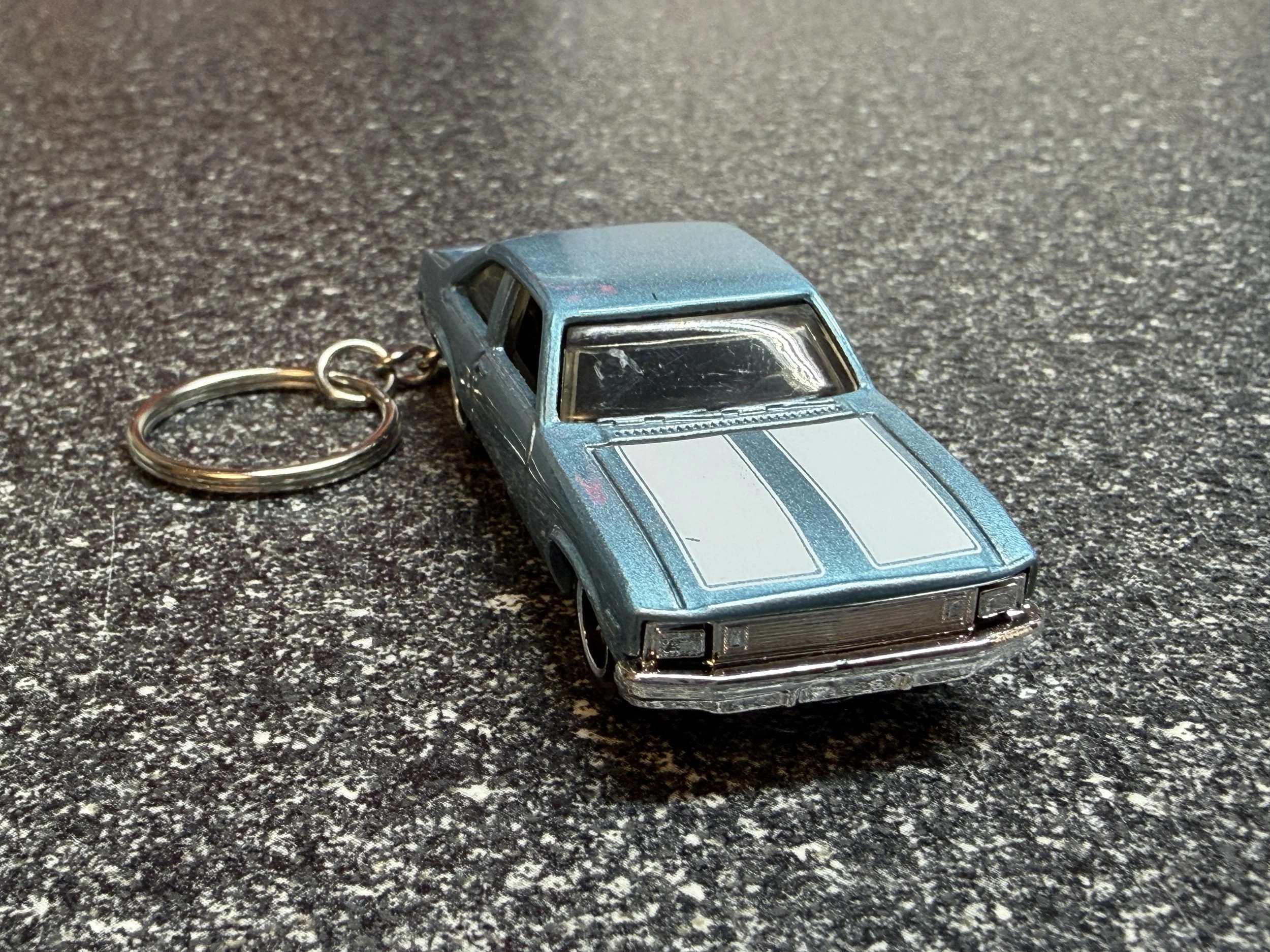 1979 Chevy Nova Keychain Blue Hot Wheels Matchbox