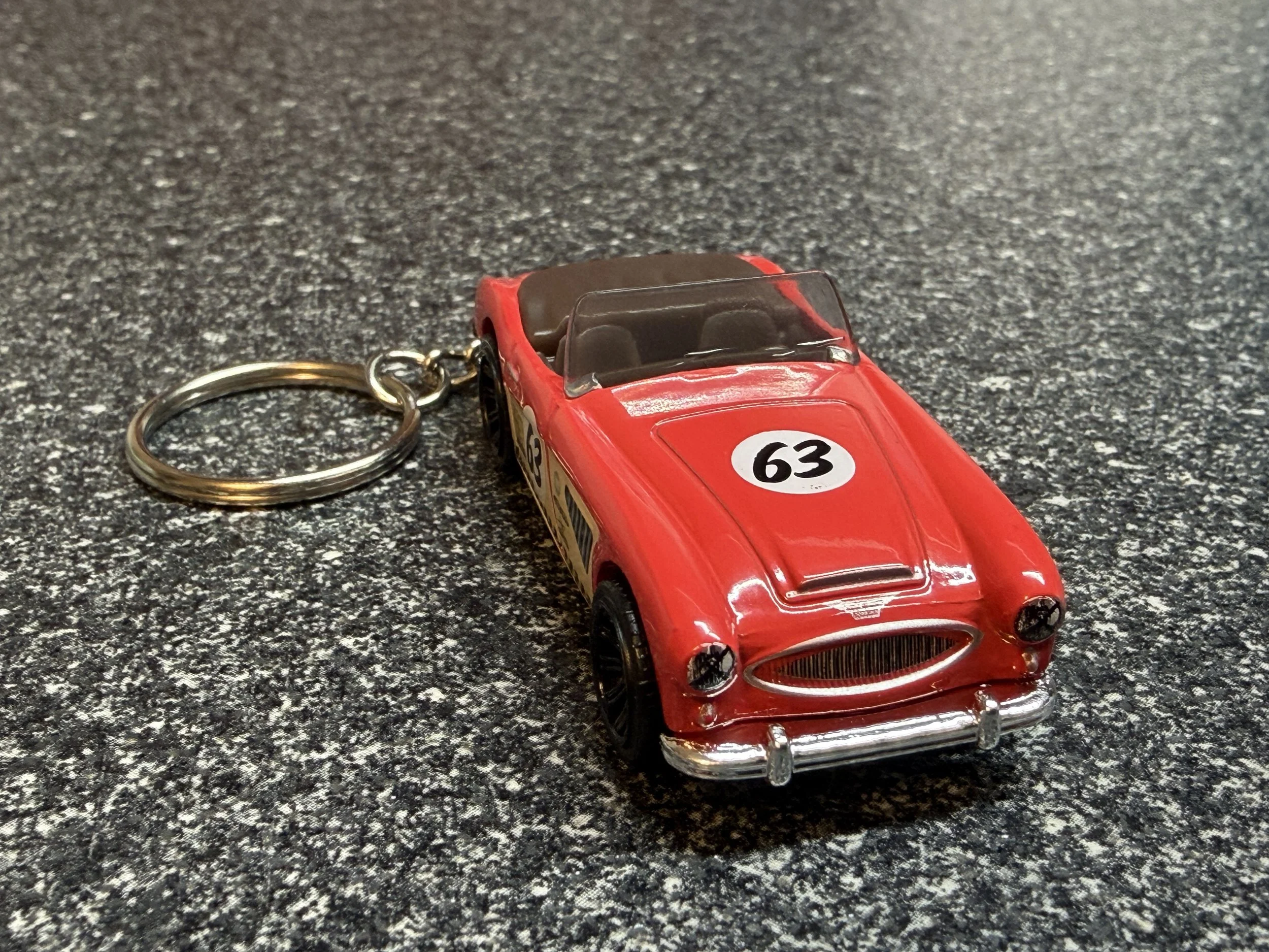 1963 Austin Healey MK2 3000 Keychain Red Matchbox Hot Wheels