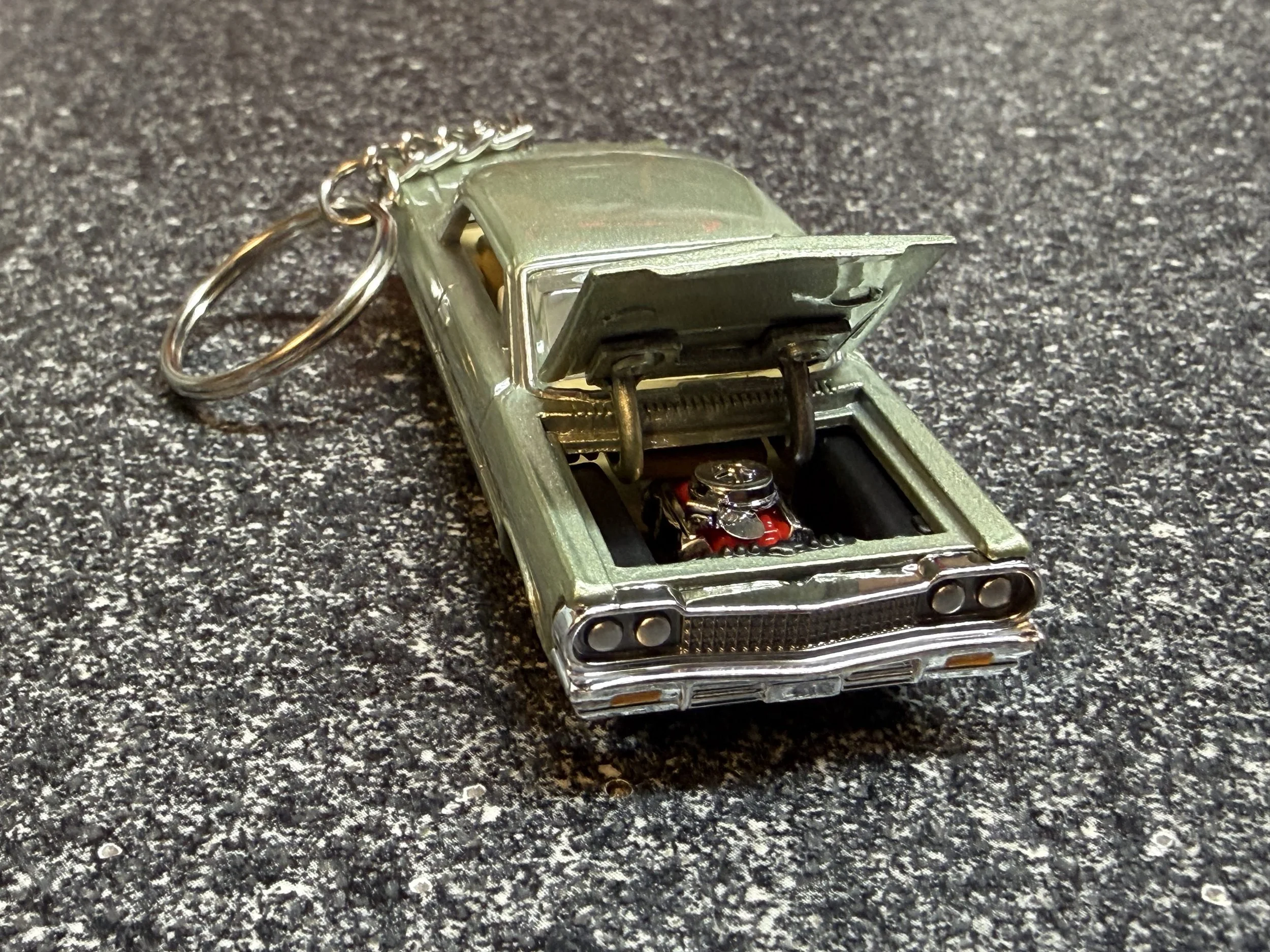 1964 Chevy Impala SS 409 Keychain Meadow Green Poly Matchbox Hot Wheels