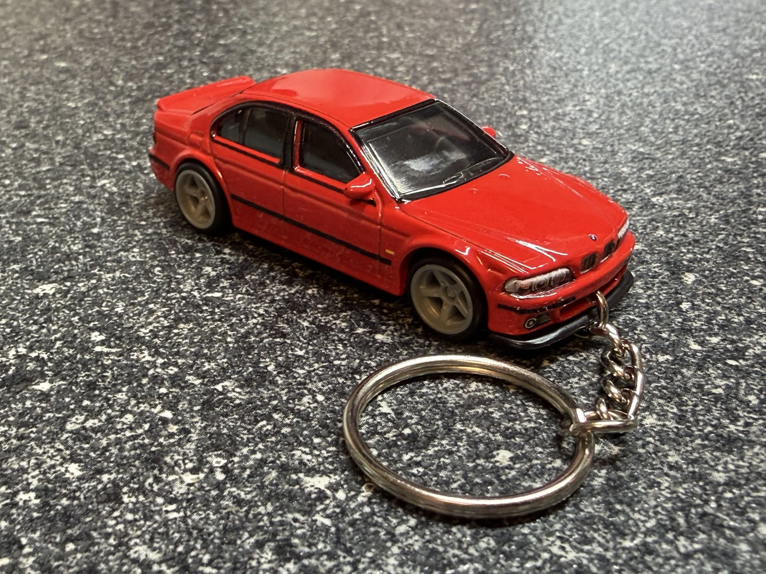 BMW M5 Keychain Red Hot Wheels Matchbox 1991 E34