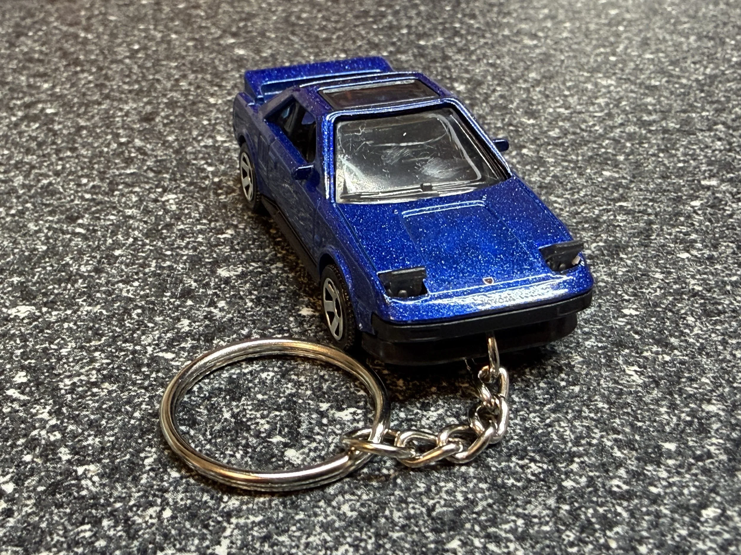 1984 Toyota MR2 Keychain Blue Matchbox Hot Wheels