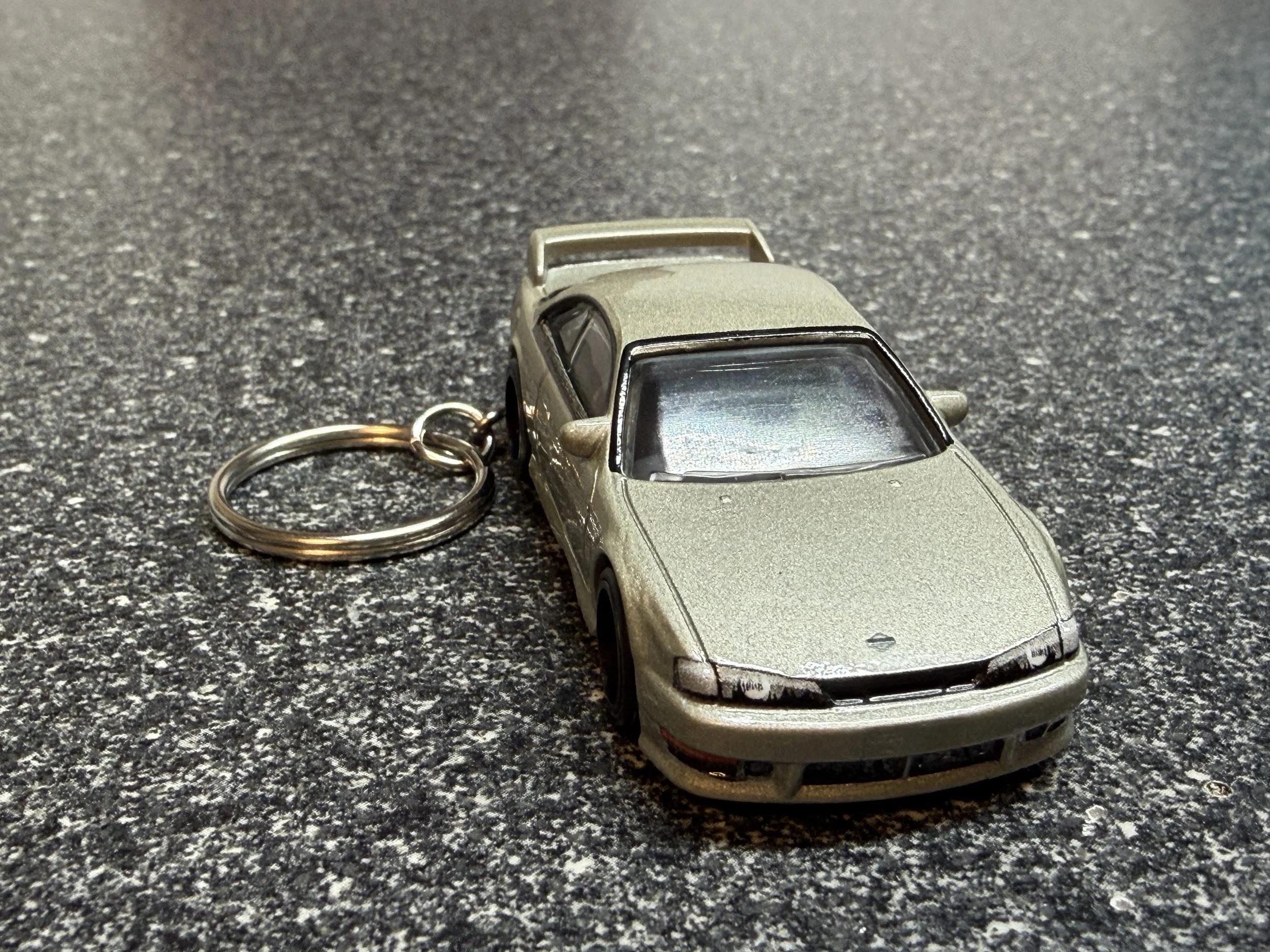 Nissan Silvia S14 Keychain Silver Hot Wheels Matchbox
