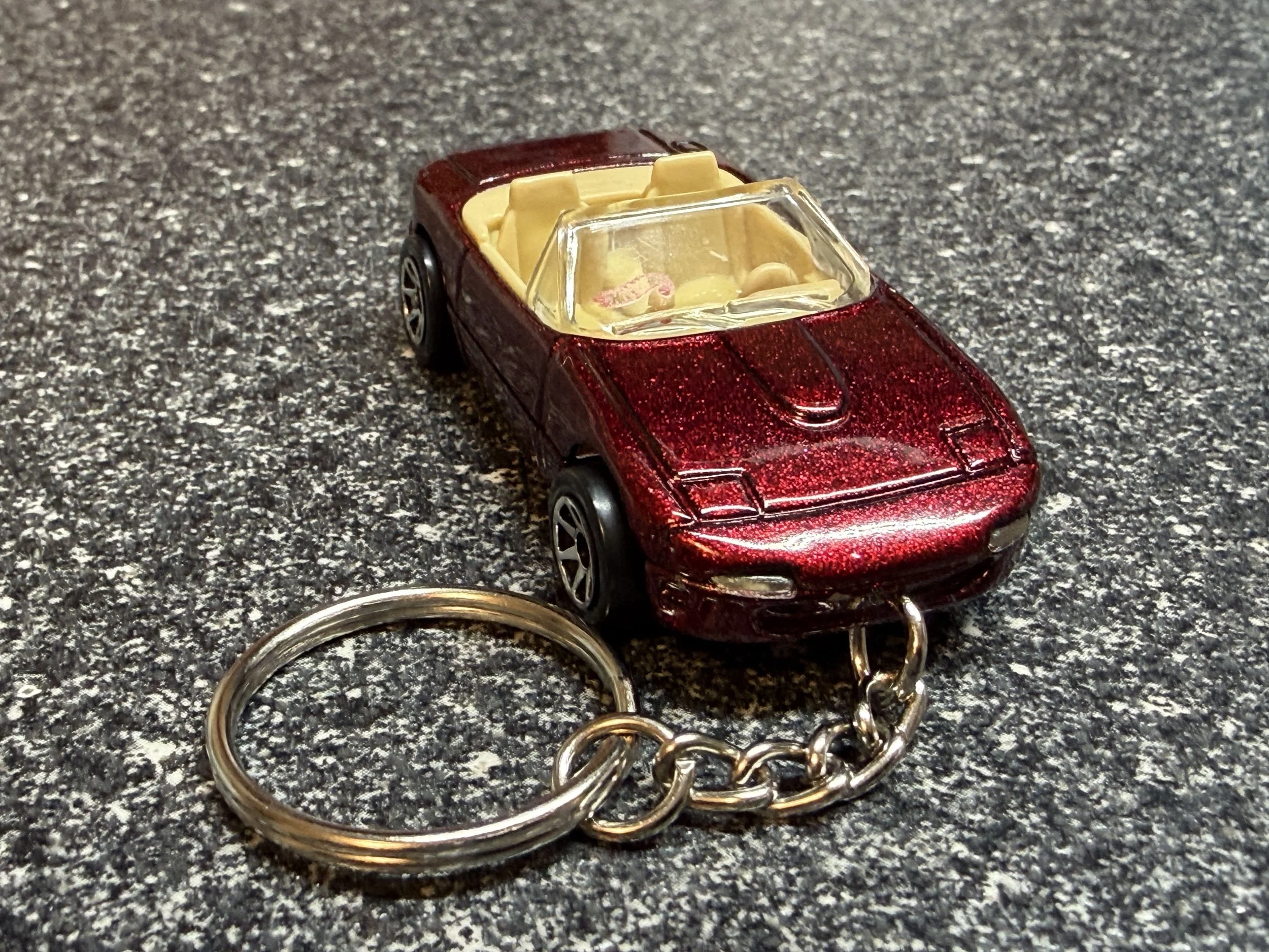 Mazda Miata Keychain Red Matchbox Hot Wheels Car First Gen 1990