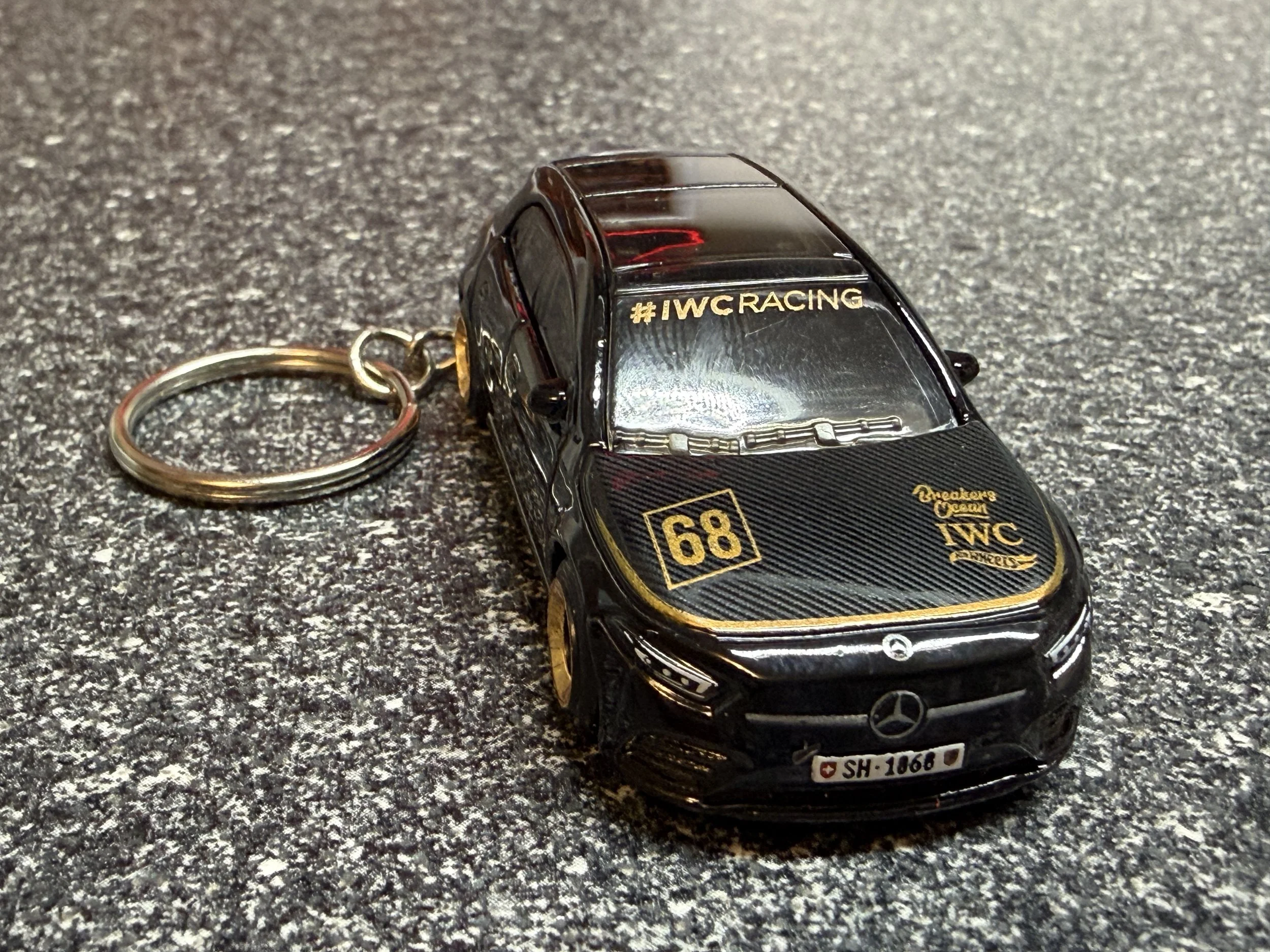 Mercedes Benz A250 A Class Hatchback Keychain Black Hot Wheels Matchbox