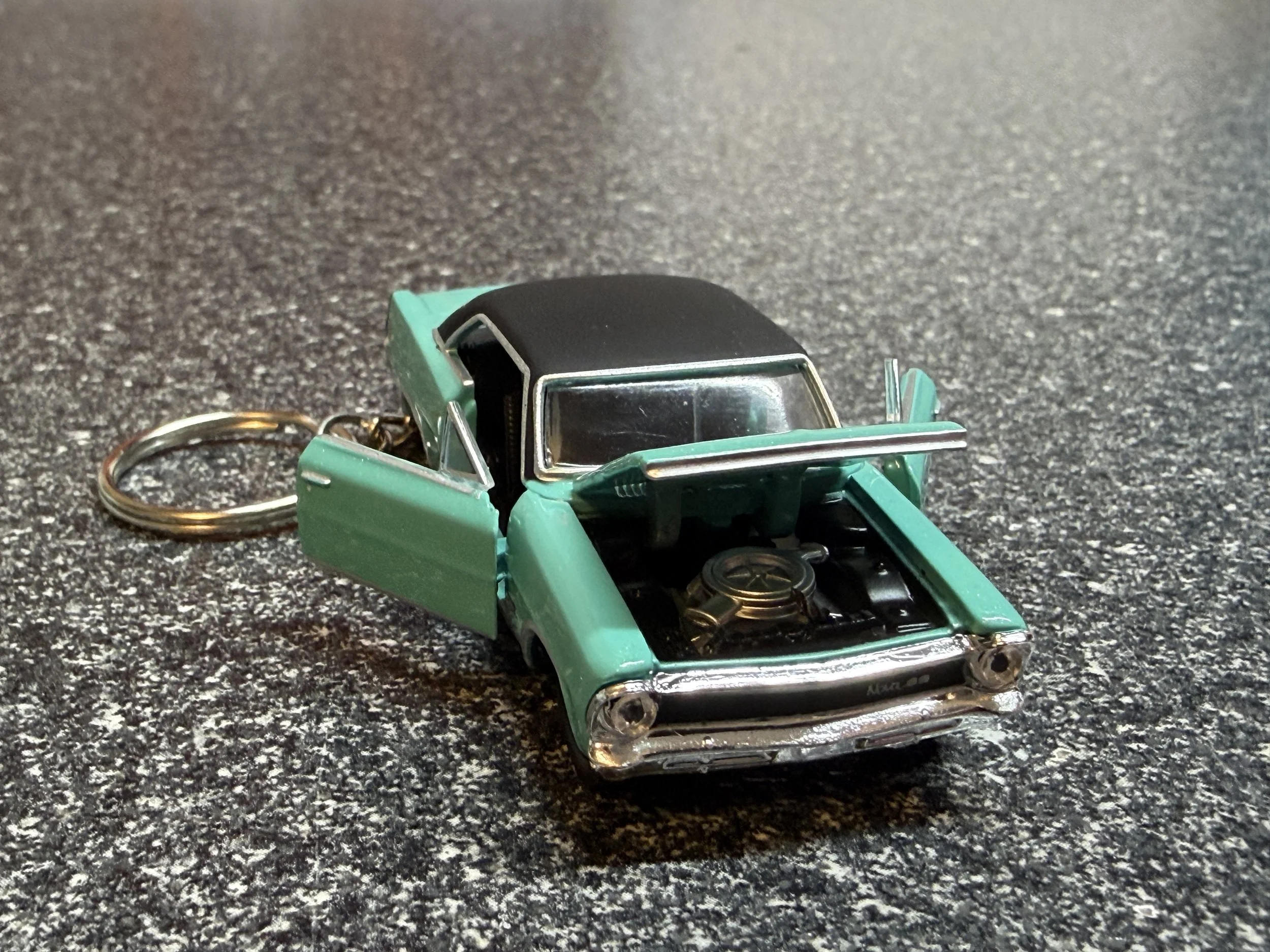 1966 Chevy Nova II Keychain Mint Green Matchbox Hot Wheels