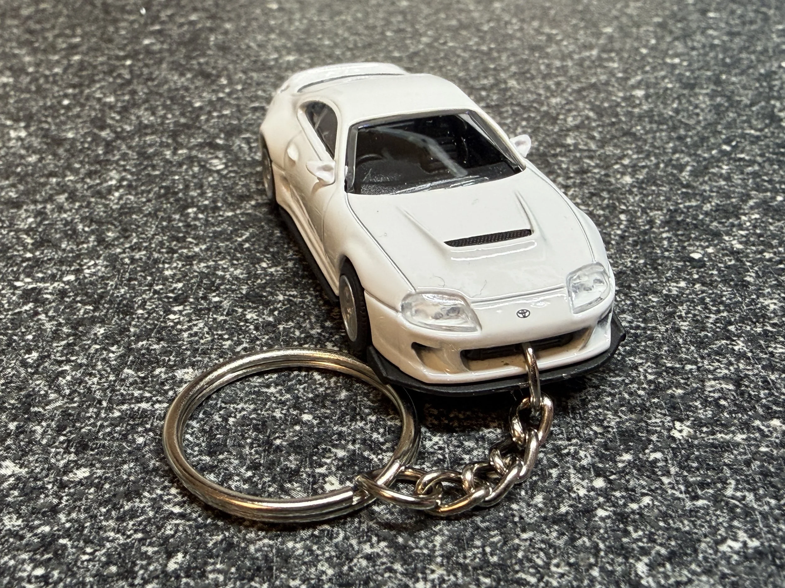 1993 Toyota Supra  Keychain White Hot Wheels Matchbox MK4