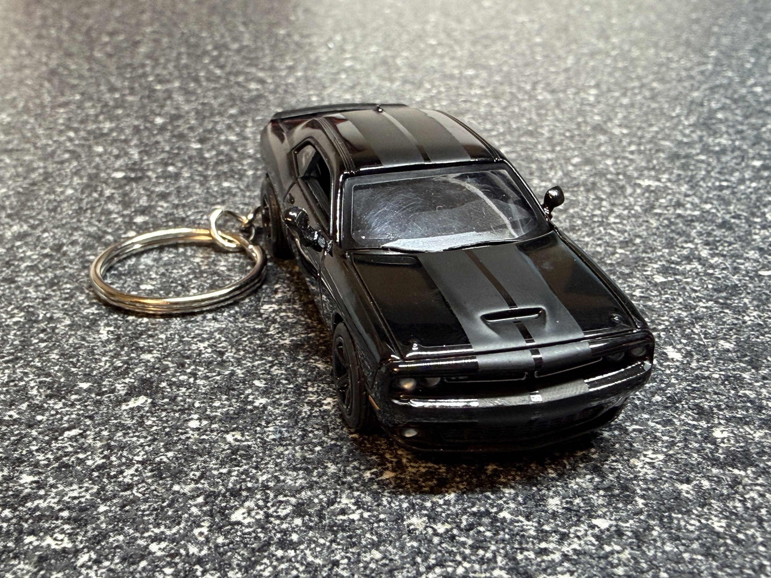 Challenger RT R/T Hemi Keychain Black 2016 Matchbox Hot Wheels  Hellcat Demon