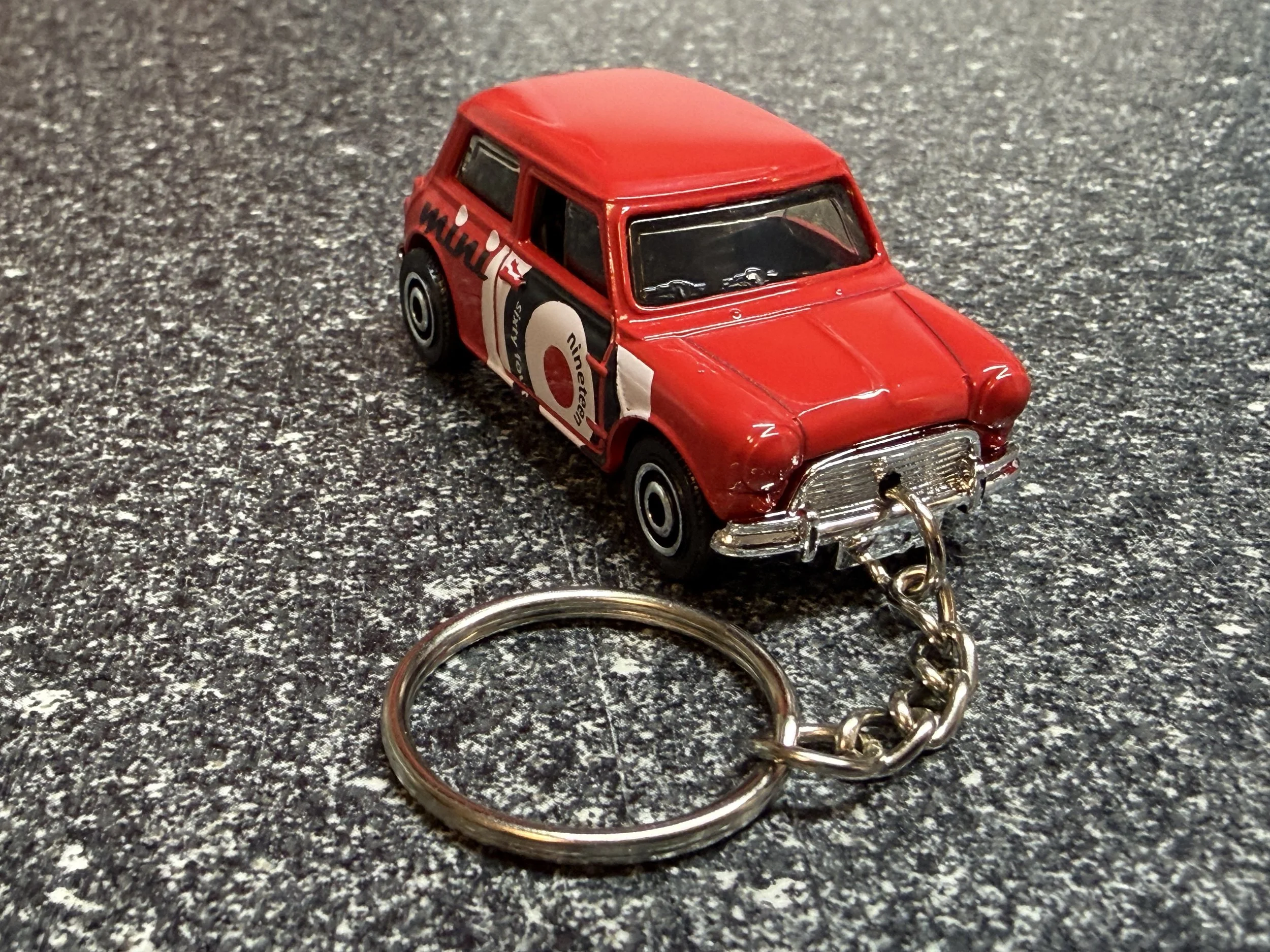 Austin Mini Cooper Keychain Red Hot Wheels Matchbox 1964