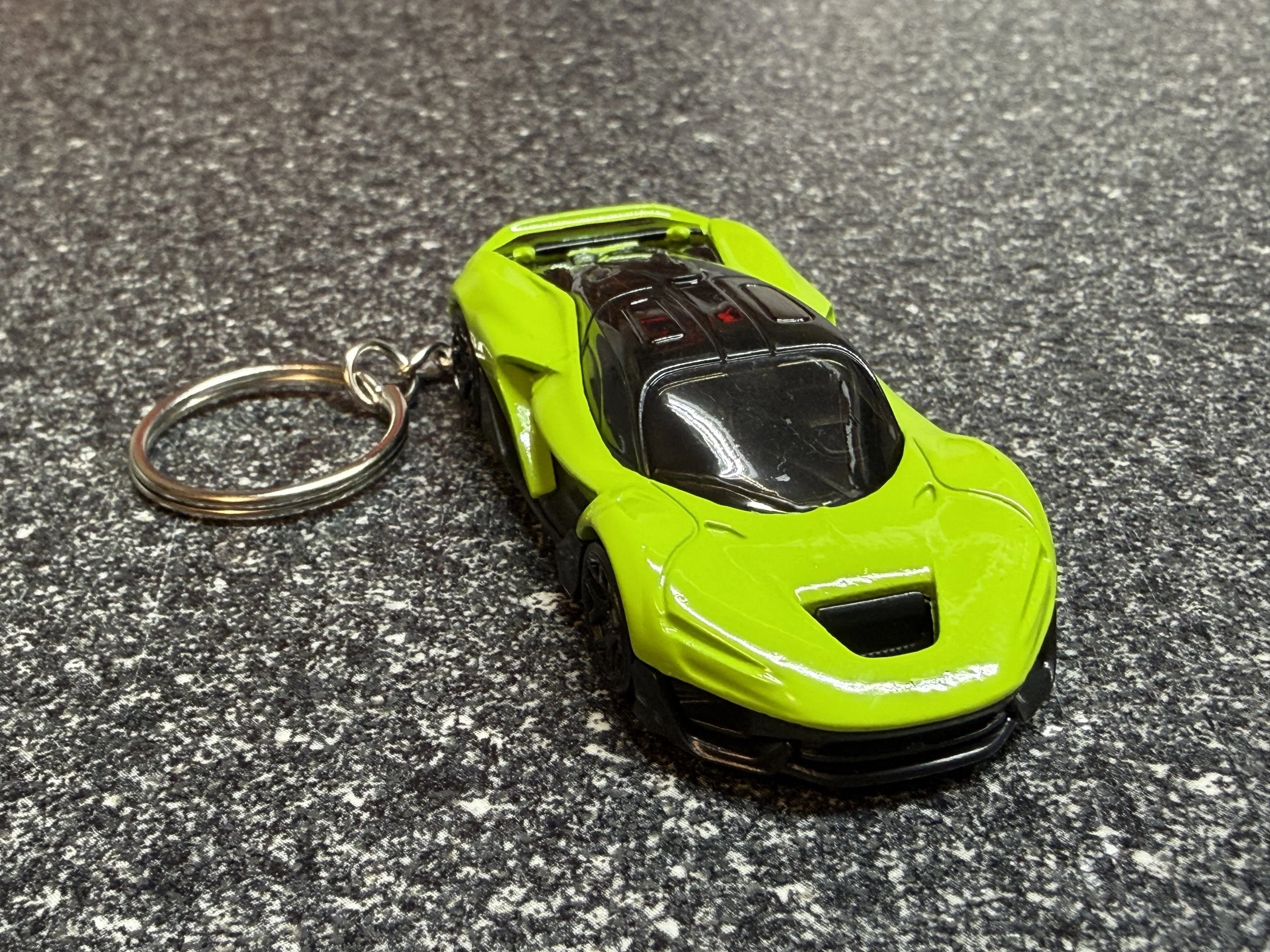 McLaren W1 Keychain Lime Green Hot Wheels Matchbox like P1