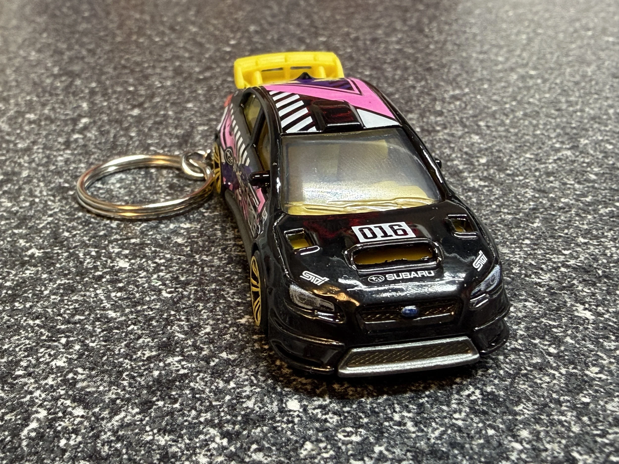 2016 Subaru WRX STI Keychain Matchbox Hot Wheels
