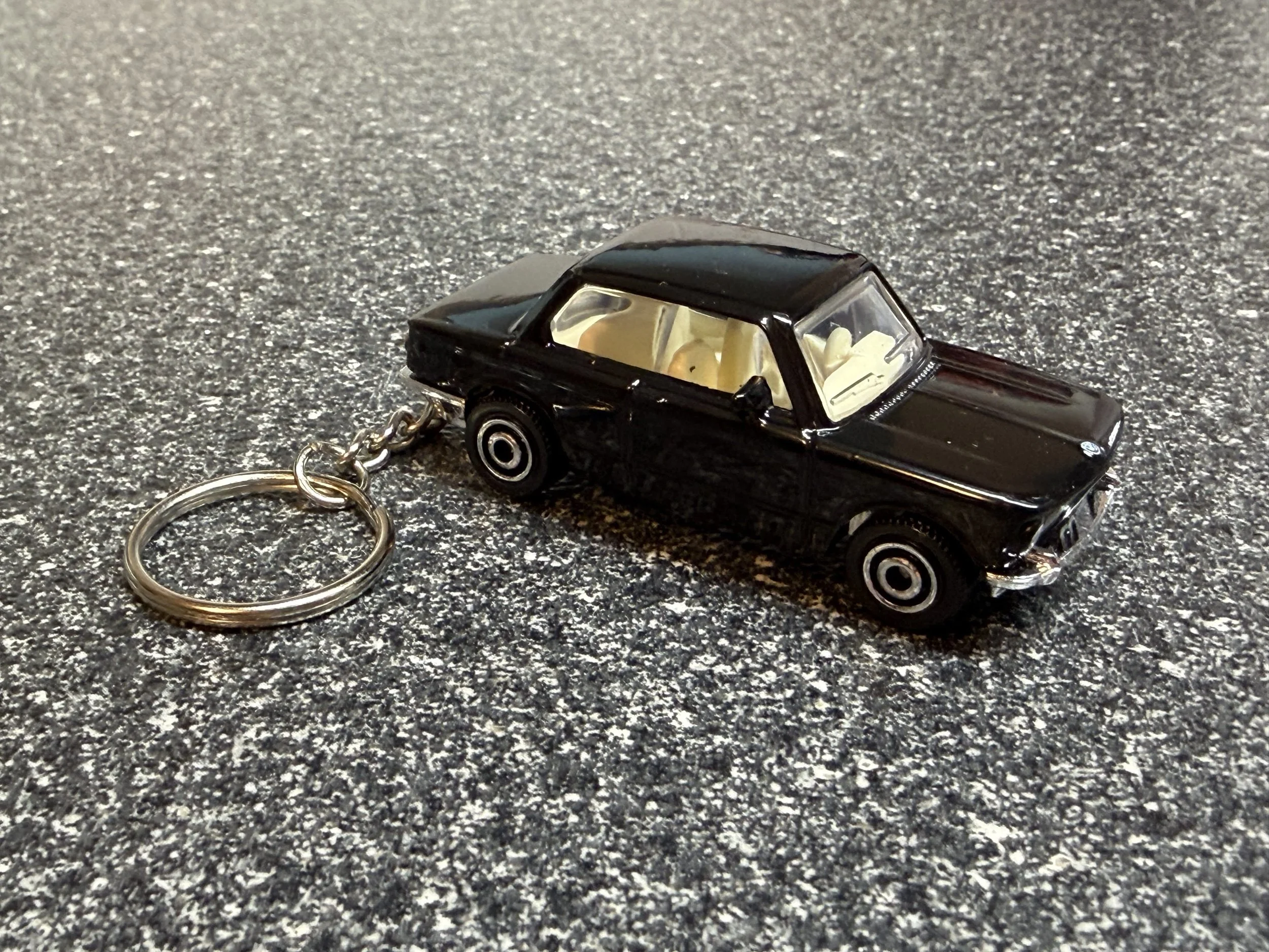 1969 BMW 2002 Black Keychain Hot Wheels Matchbox