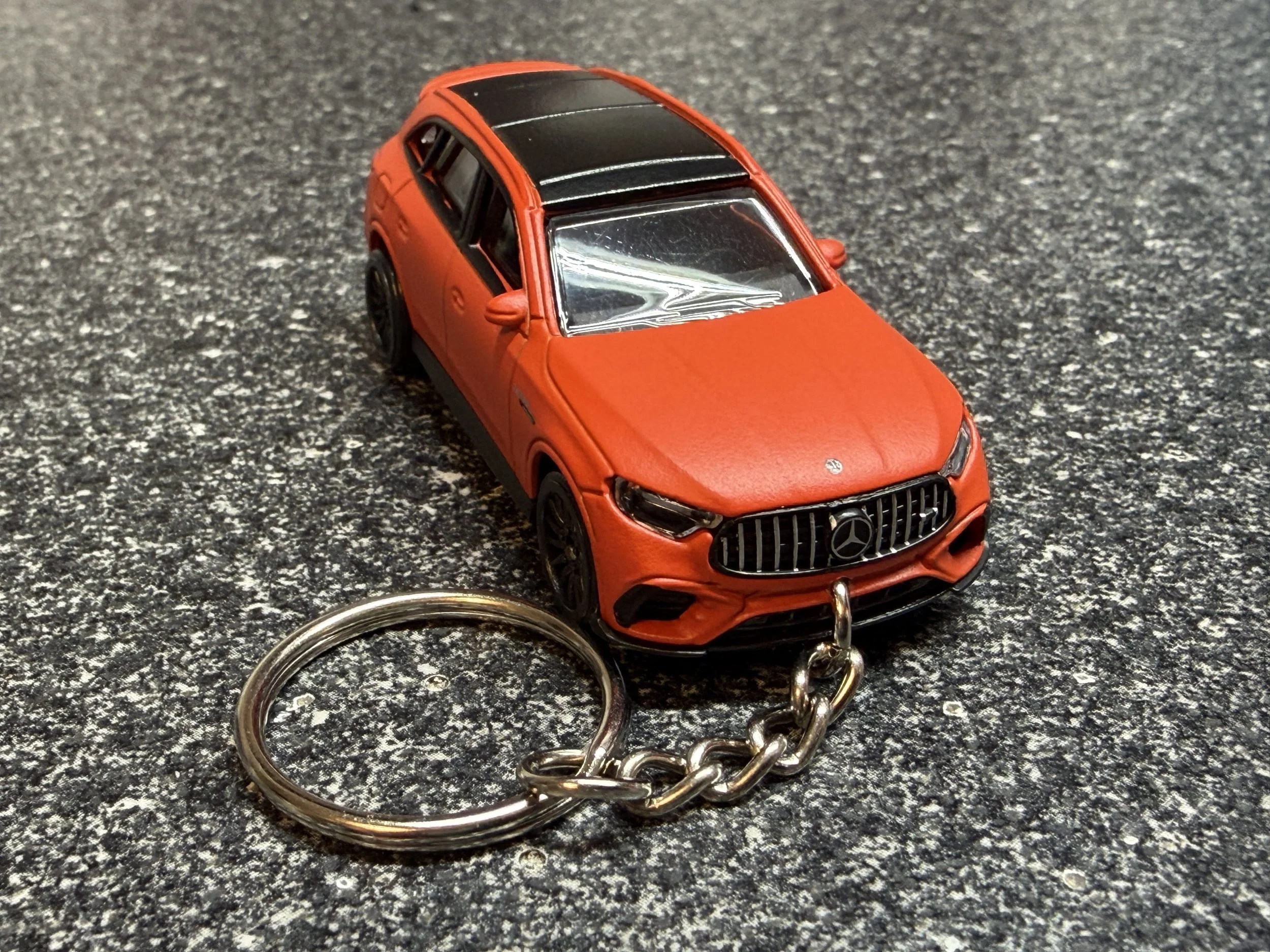 Mercedes Benz AMG GLC 63 SUV Keychain Orange Hot Wheels Matchbox GLC63 300