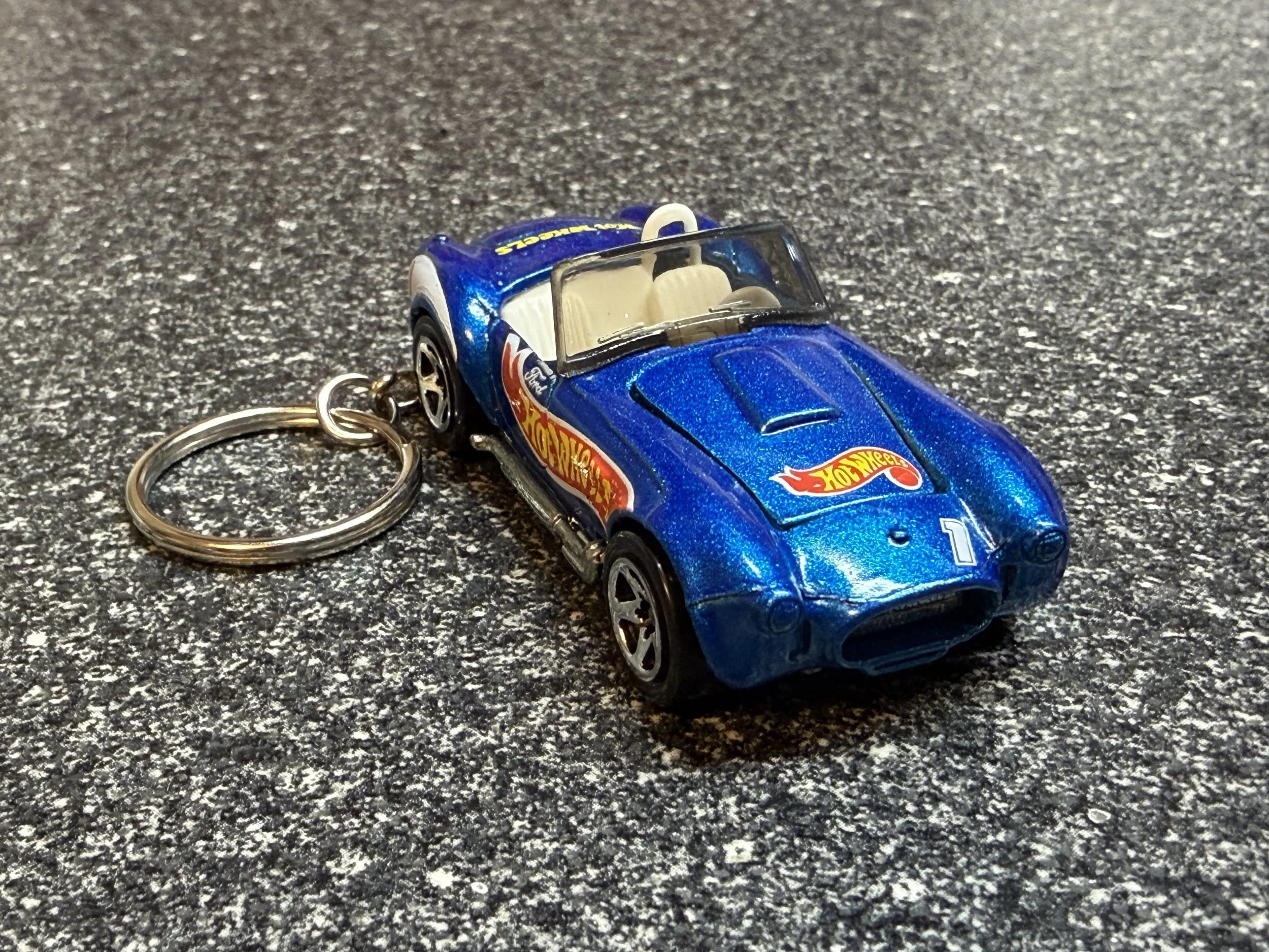 Shelby Cobra S/C 427 Blue Keychain Hot Wheels Matchbox