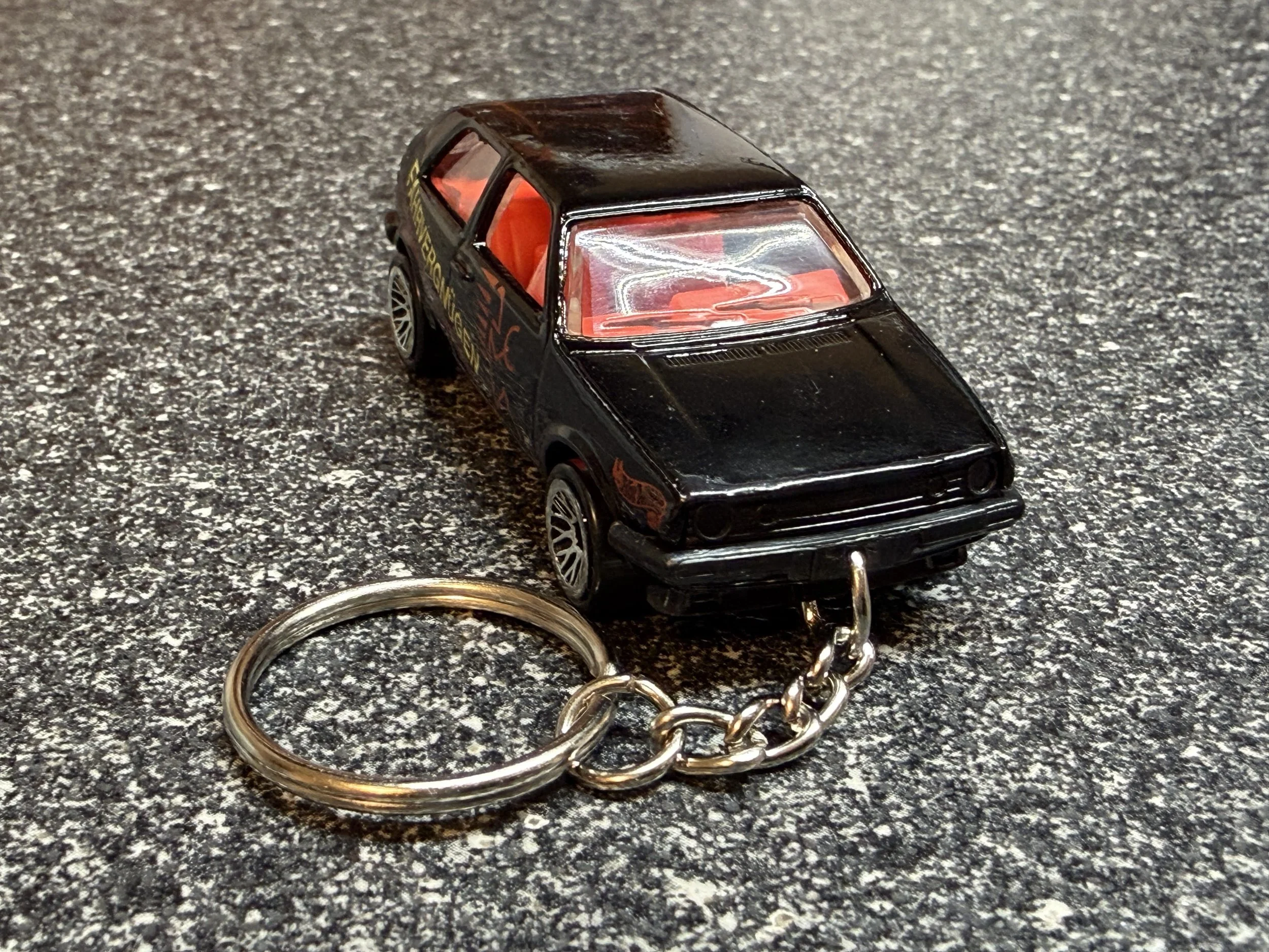 1989 Golf GTI Black Keychain Hot Wheels Matchbox