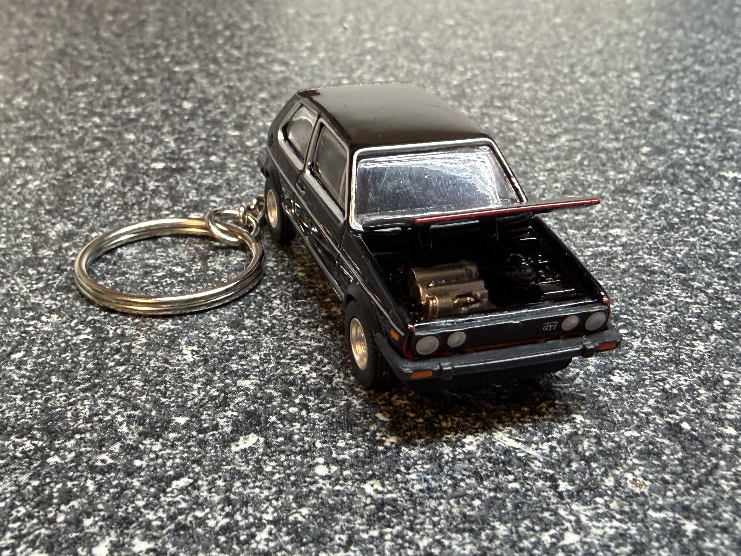 1983 MK1 GTI Golf Keychain Black Hot Wheels Matchbox