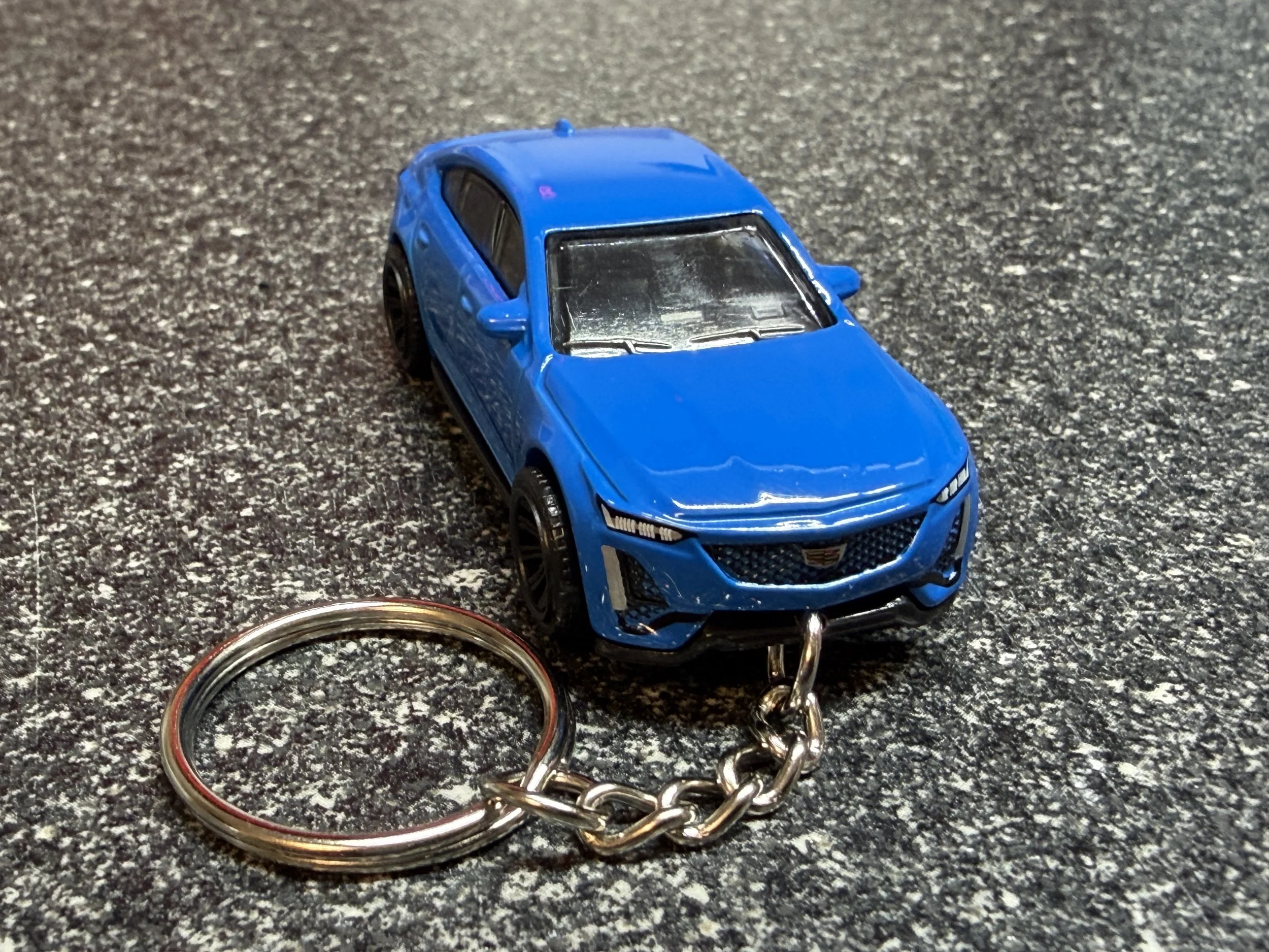2021 Cadillac CTSV CT5-V Keychain Blue Car Hot Wheels Matchbox
