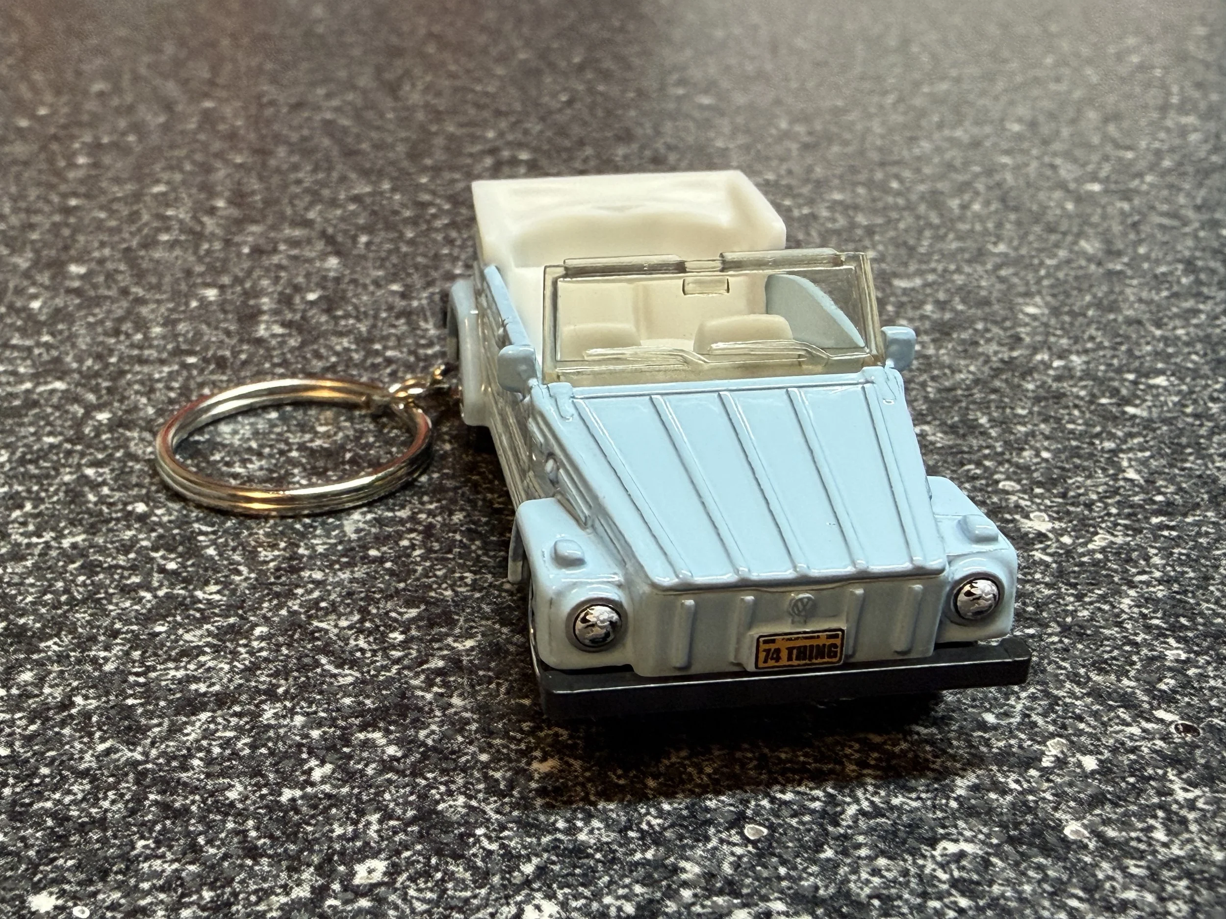 VW Thing Type 181 Keychain Blue Hot Wheels Matchbox 1973