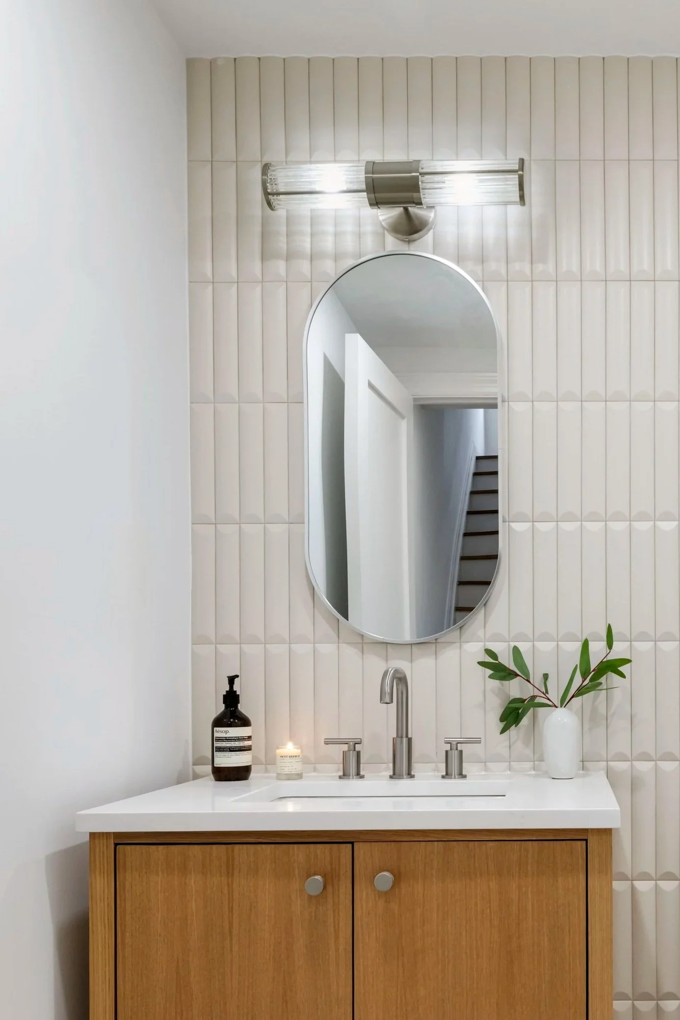 Interior detail showcasing refined finishes at Chauncey + Lewis