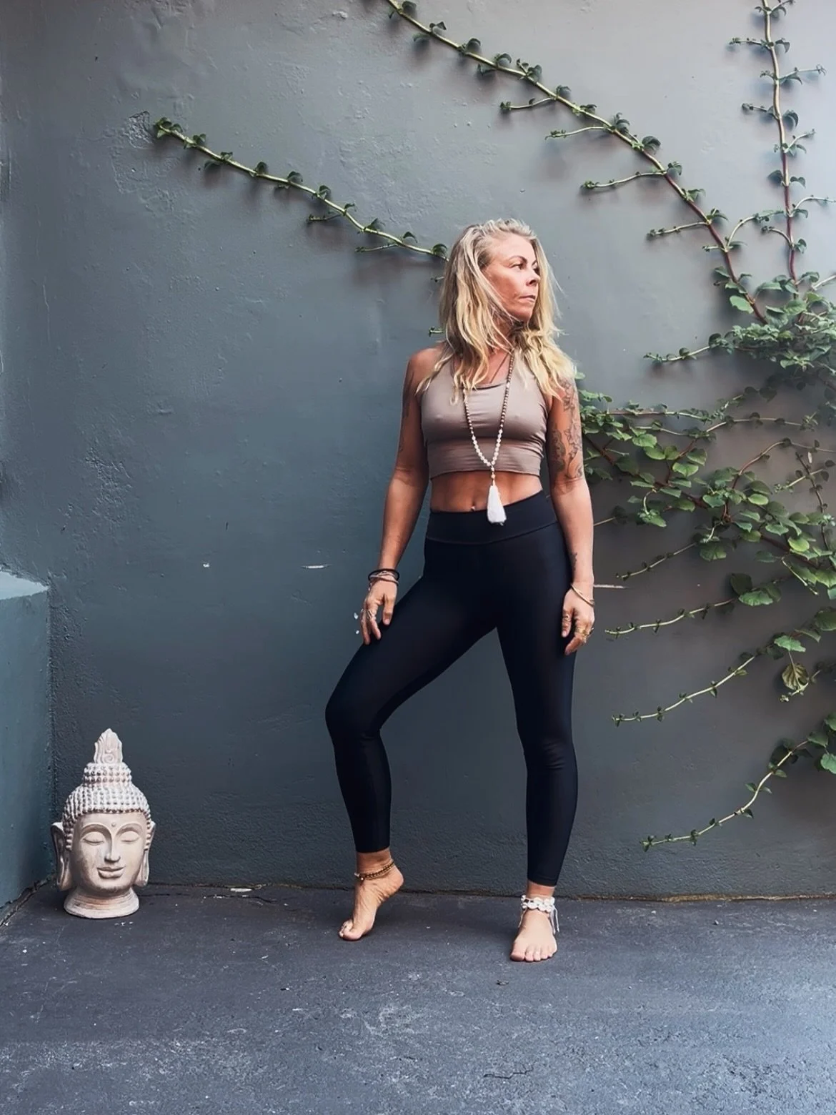 🖤 Onyx Leggings &amp; Sage Earth top available in shop. DM to order 🫶🏽 
.
.
Gypsy Amazon Yoga &amp; Active Wear: 

All Gypsy Amazon activewear is made from high quality Brazilian Lycra, manufactured by women receiving fair wages and working under 