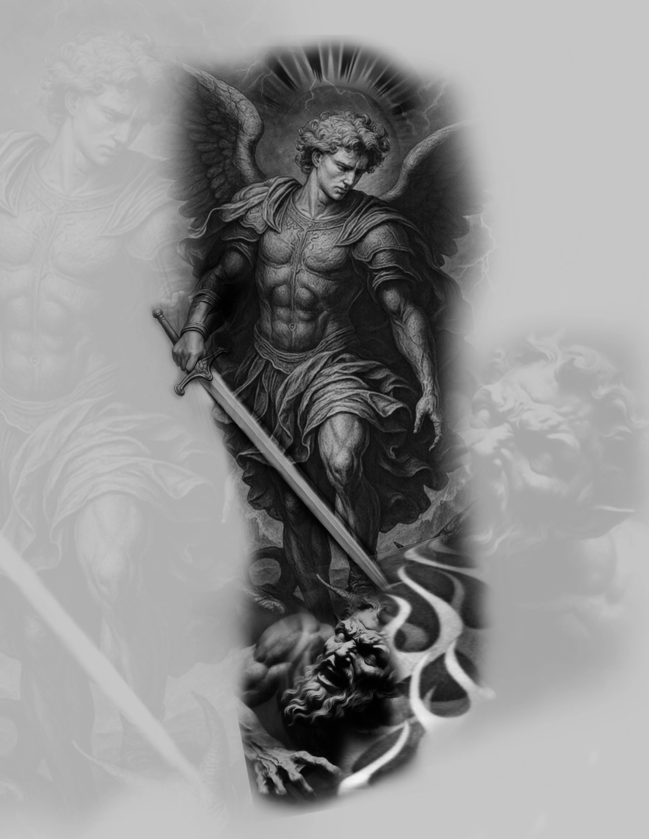 Available tattoo design sleeve by luisd art Charlotte 