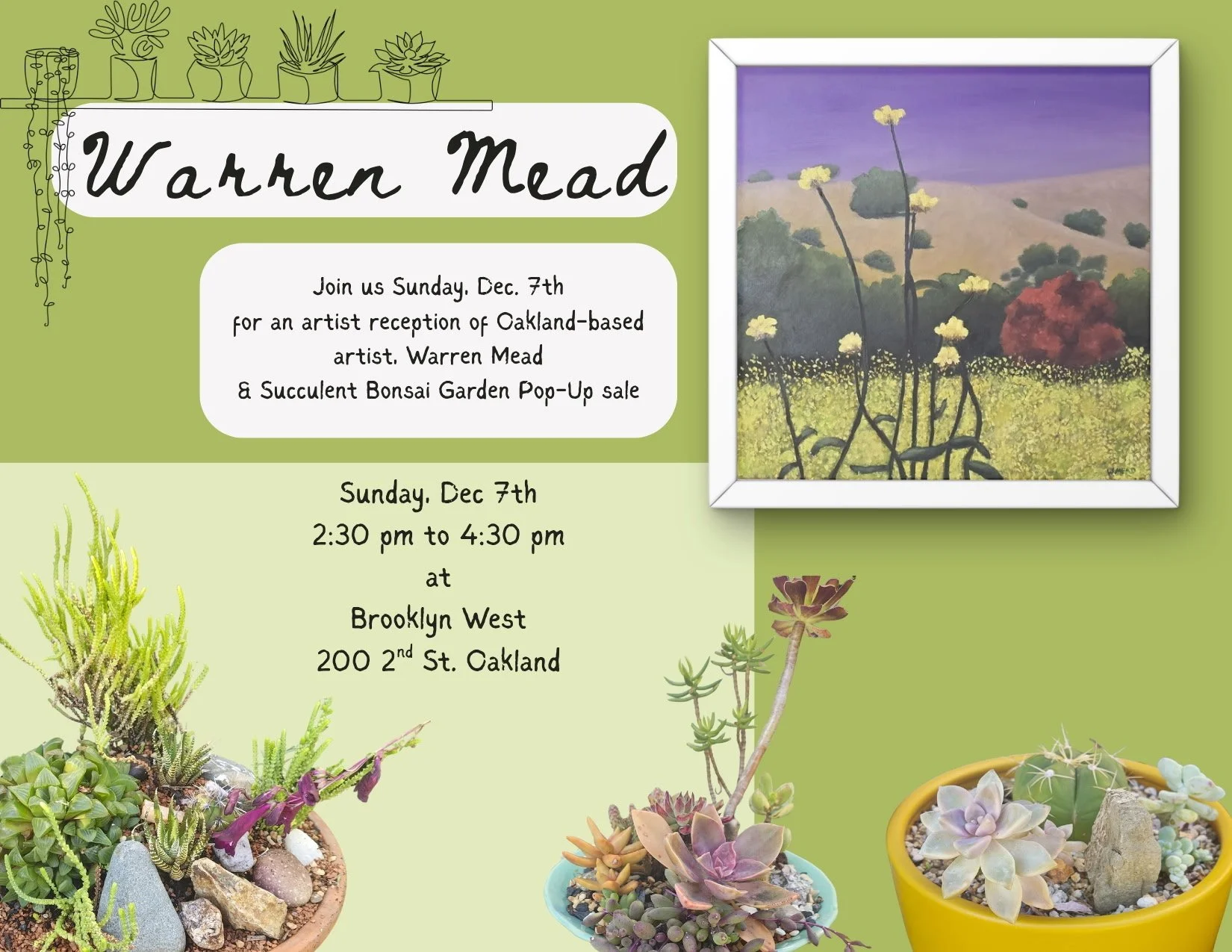 Warren Mead Artist Reception