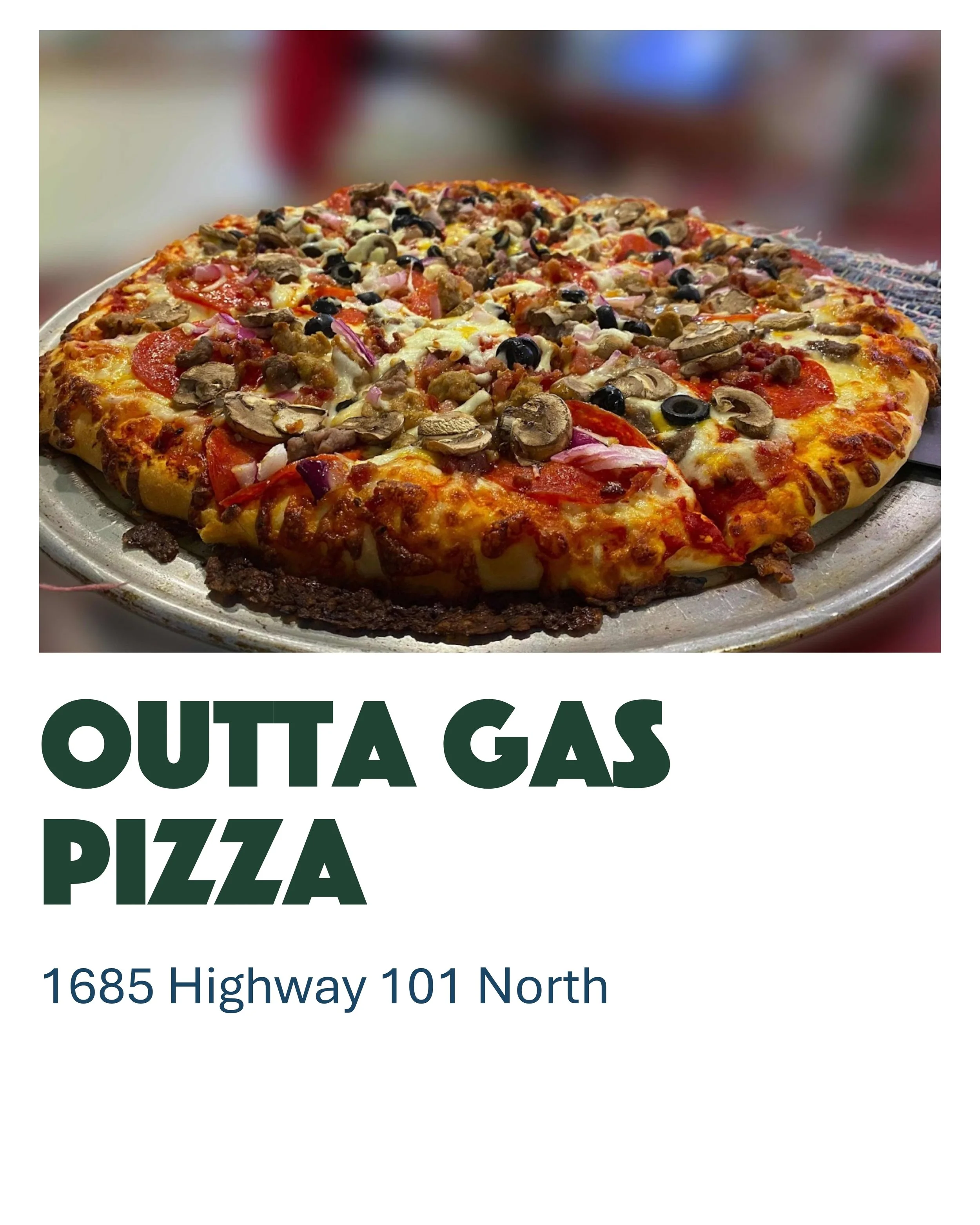 Outta Gas Pizza in Yachats Oregon