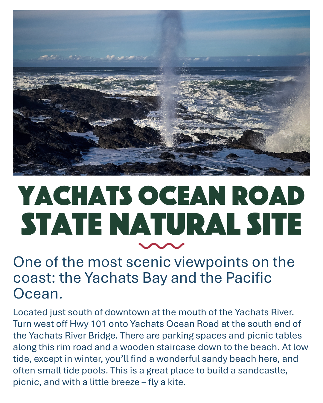 Yachats Ocean Road State Natural Site in Yachats, Oregon.